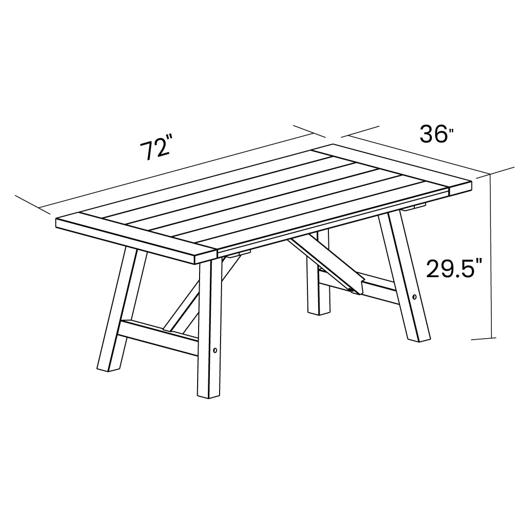 Cascais 72" Rectangular Dining Table - Image 57
