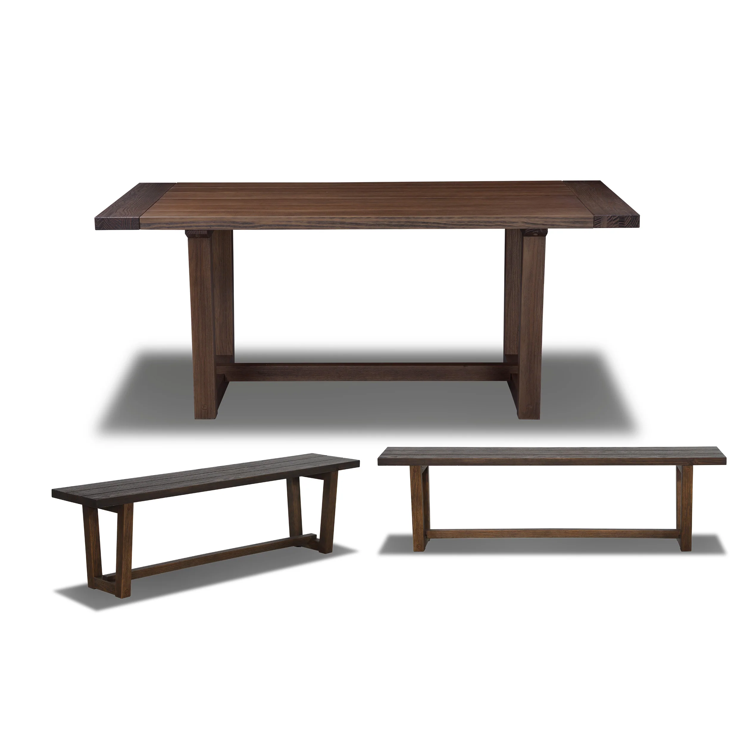 Cascais 72" Table & Bench Dining Set (3-piece) - Image 10