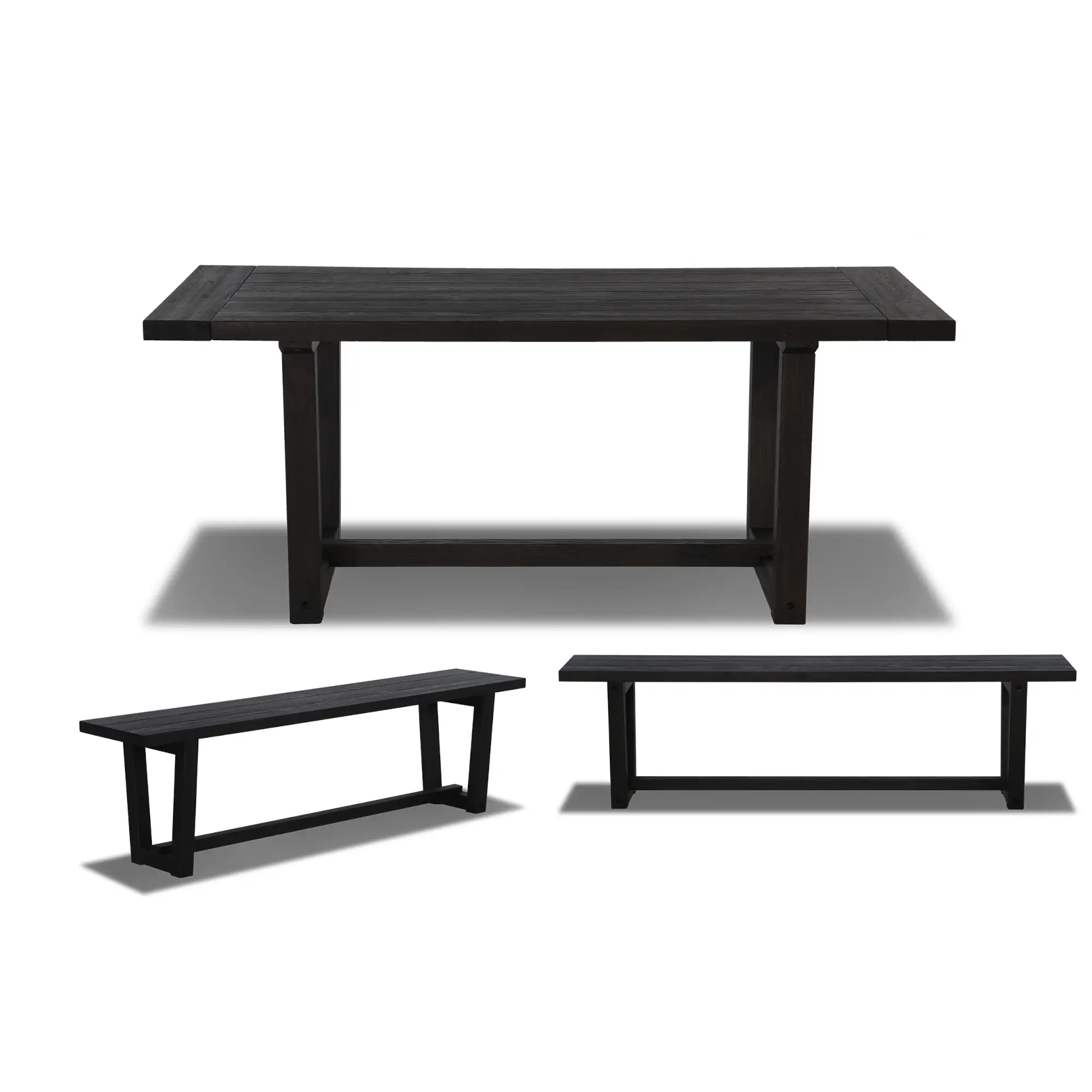 Cascais 72" Table & Bench Dining Set (3-piece) - Image 12
