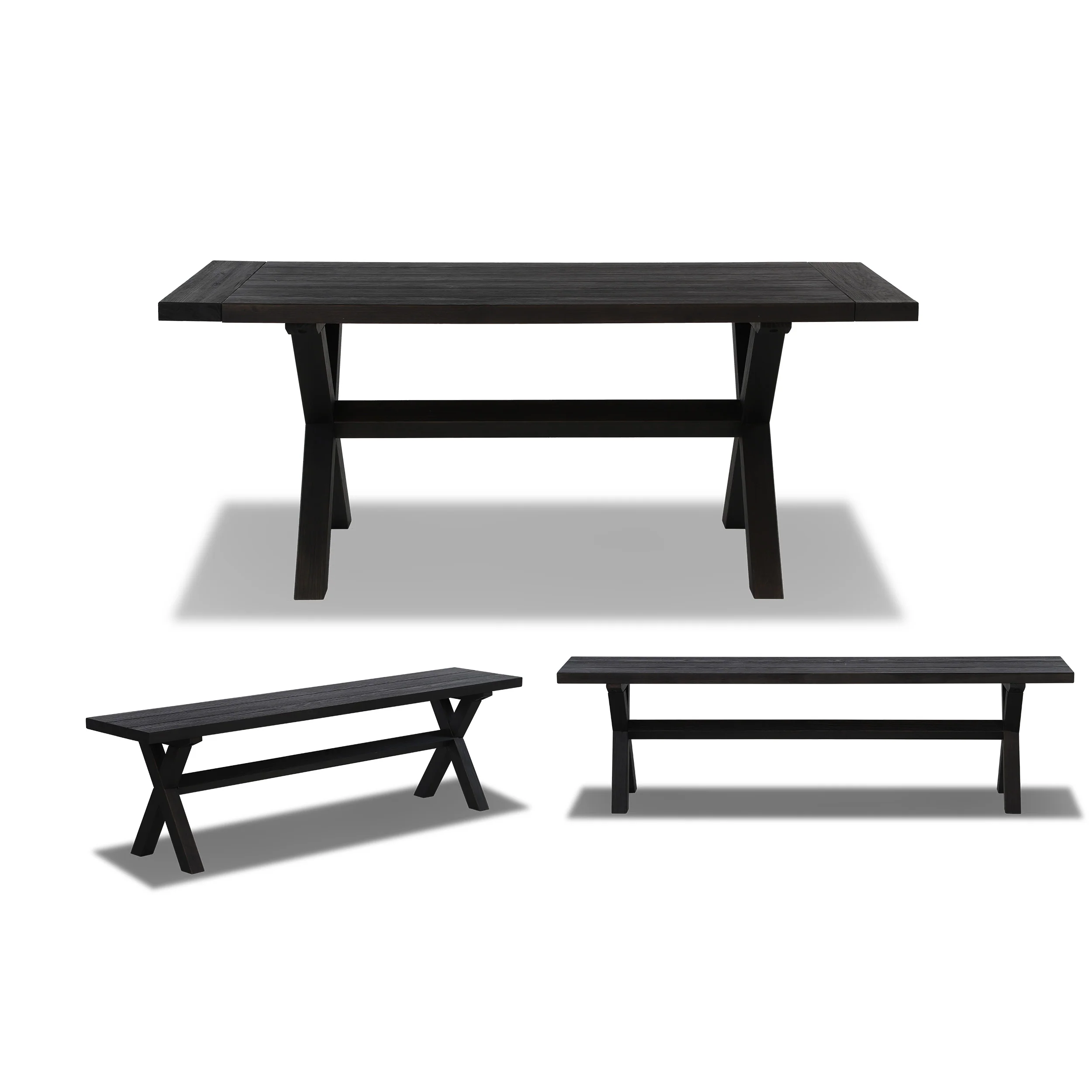 Cascais 72" Table & Bench Dining Set (3-piece) - Image 18