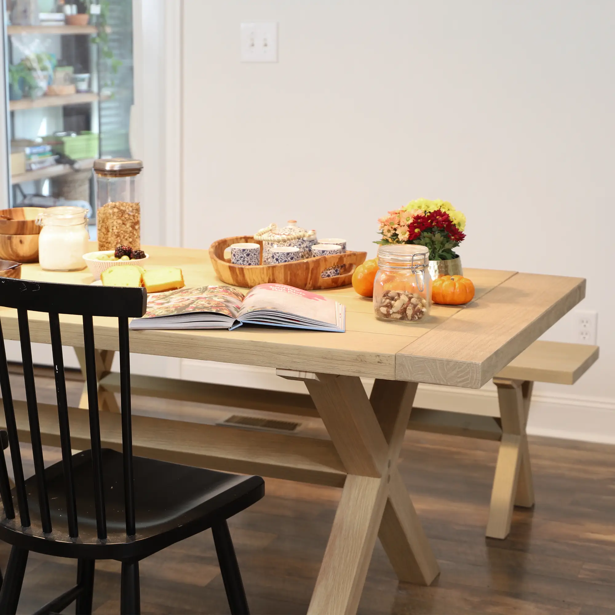 Cascais 72" Table & Bench Dining Set (3-piece) - Image 38