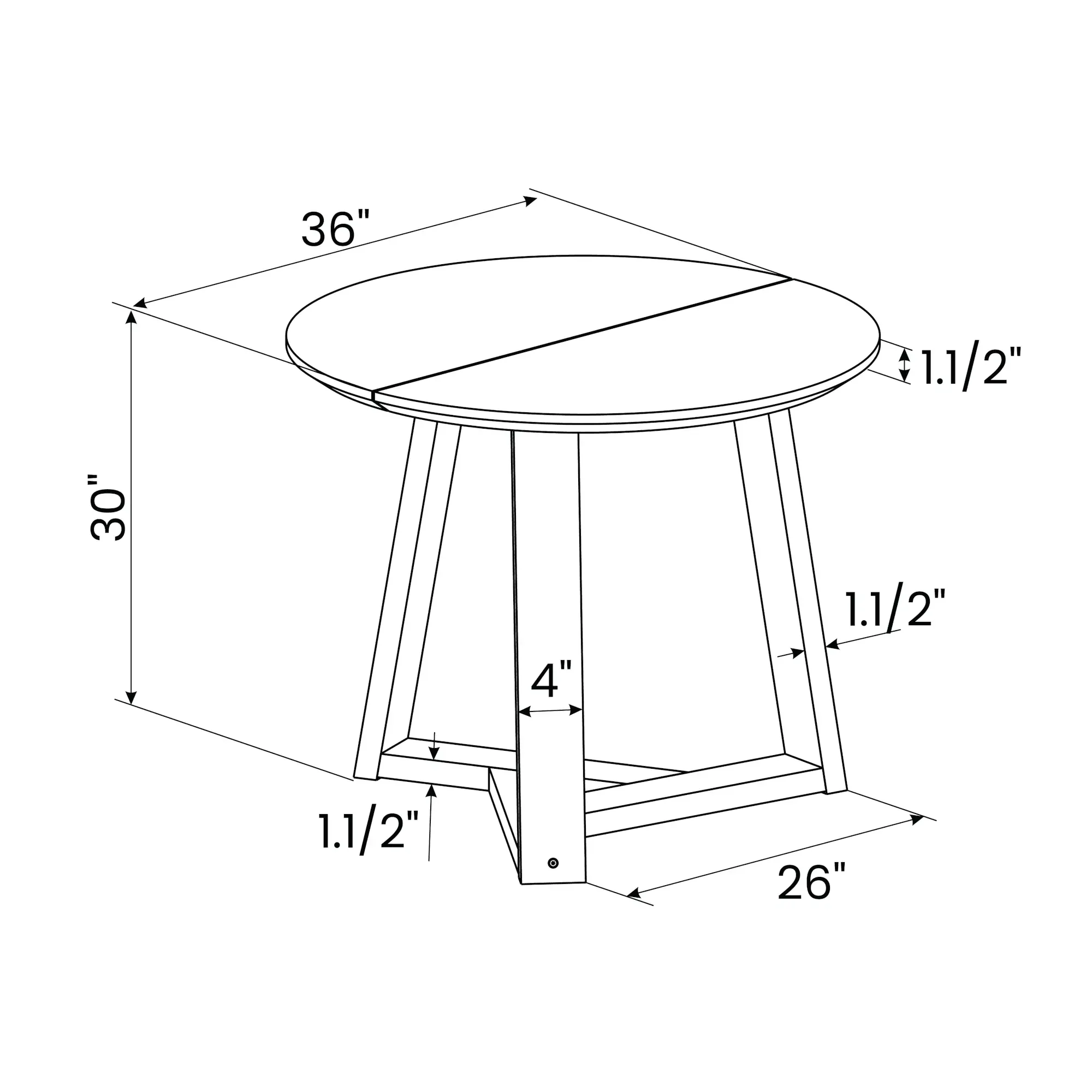 Cascais Round Dining Table - Image 10
