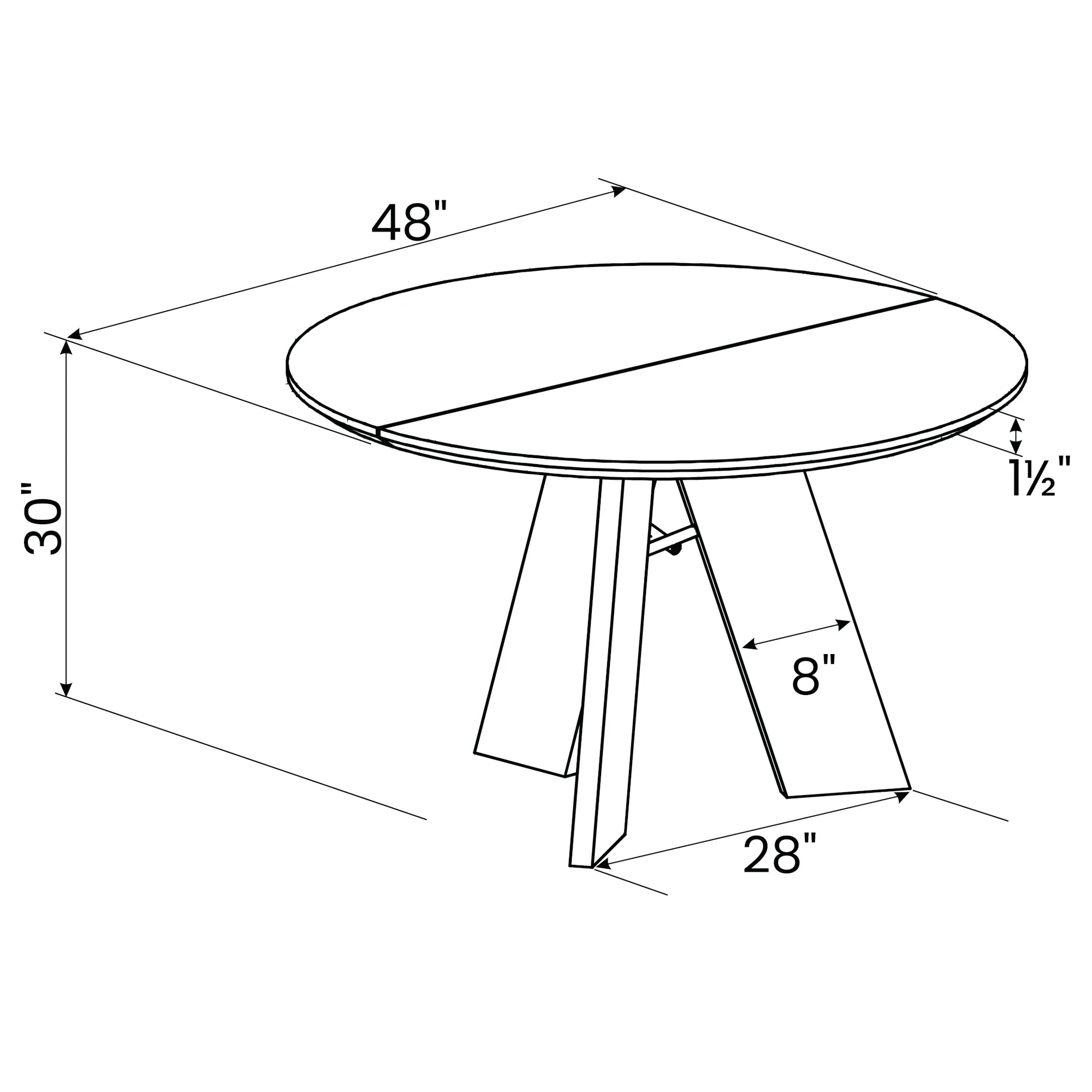 Cascais Round Dining Table - Image 71