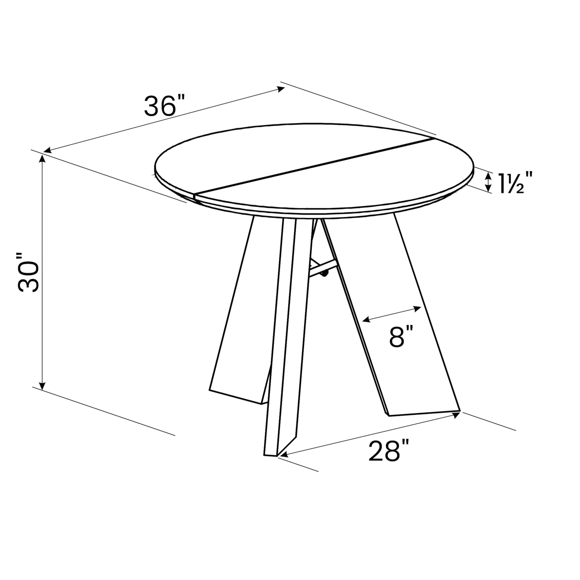 Cascais Round Dining Table - Image 73