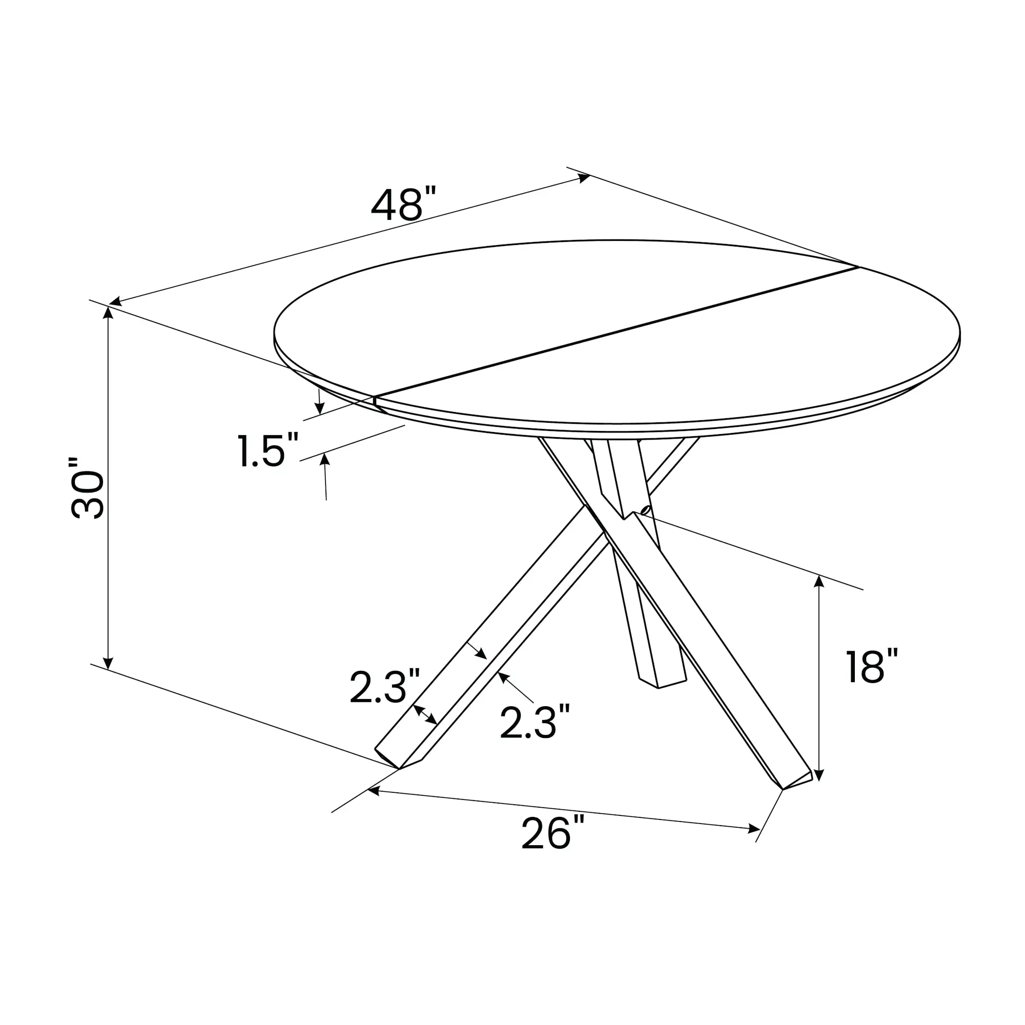 Cascais Round Dining Table - Image 9