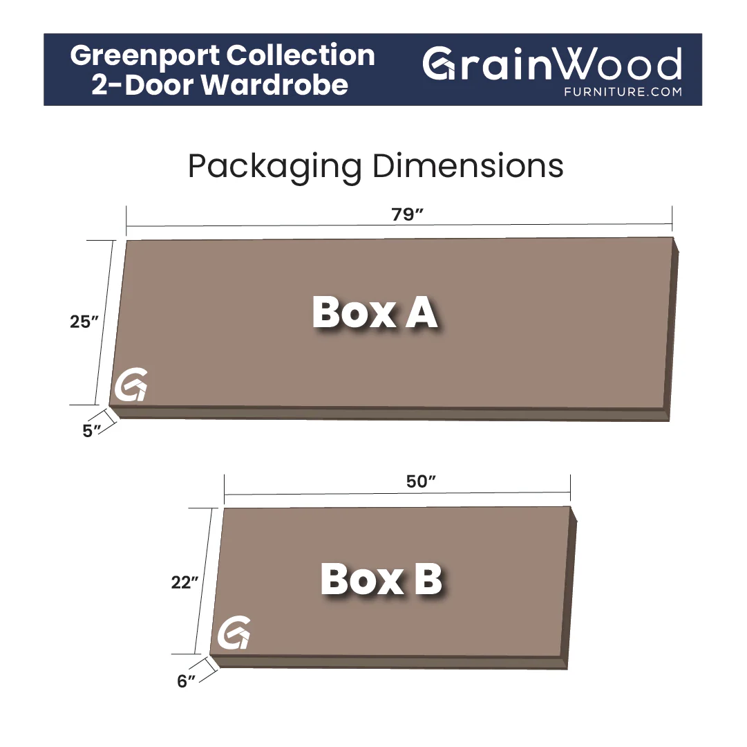 Greenport 2-Door Wardrobe - Image 16