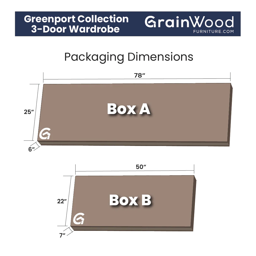 Greenport 3-Door Wardrobe - Image 14