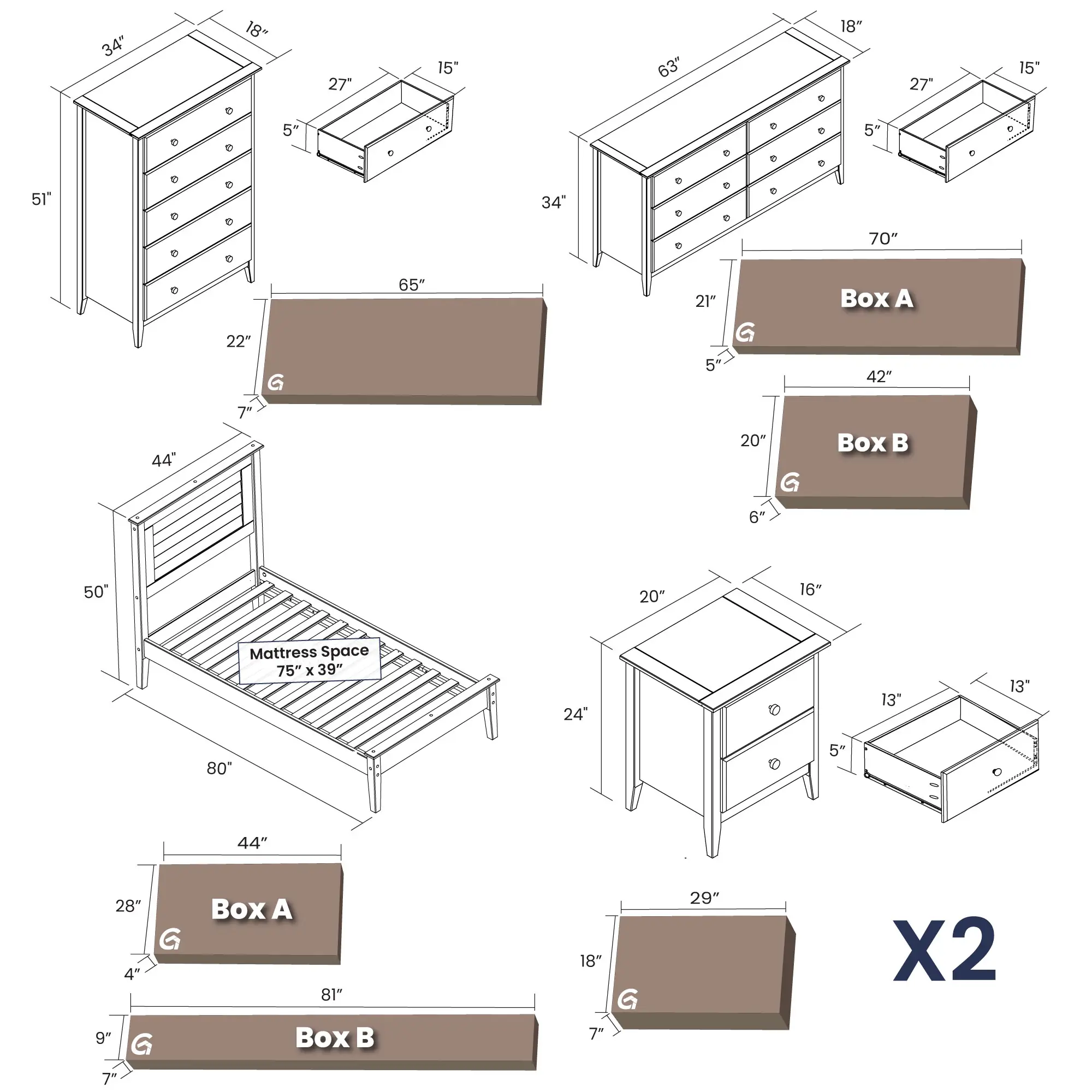 Greenport Bedroom Set (5-piece) - Image 27