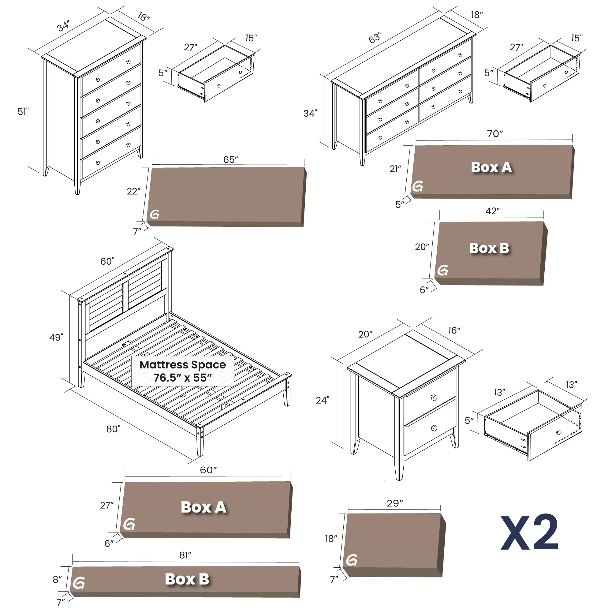 Greenport Bedroom Set (5-piece) - Image 28