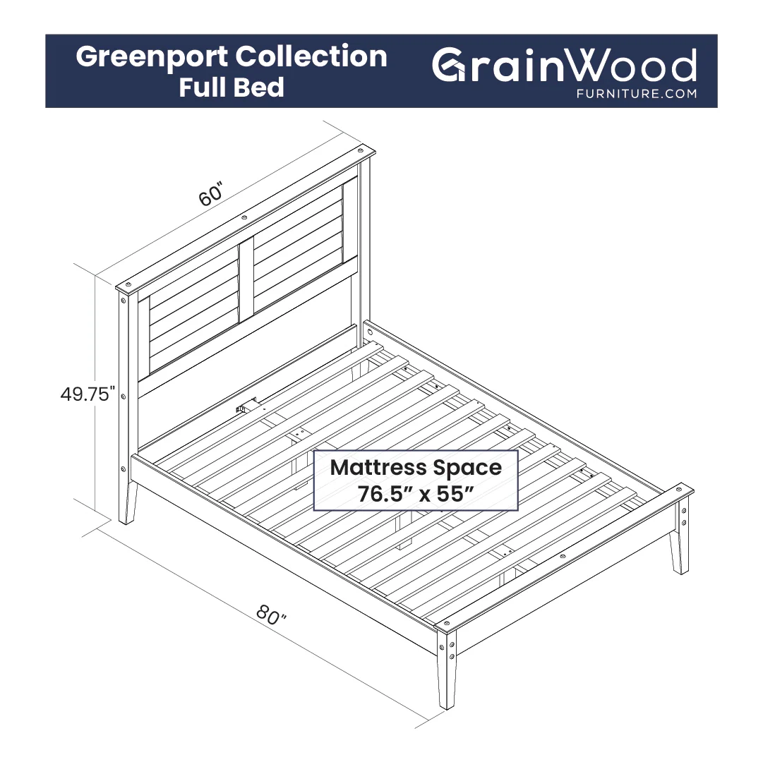 Greenport Louvered Platform Bed - Image 20