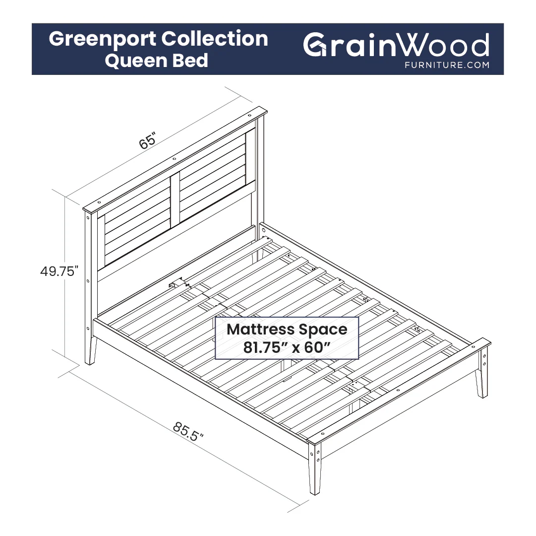 Greenport Louvered Platform Bed - Image 21