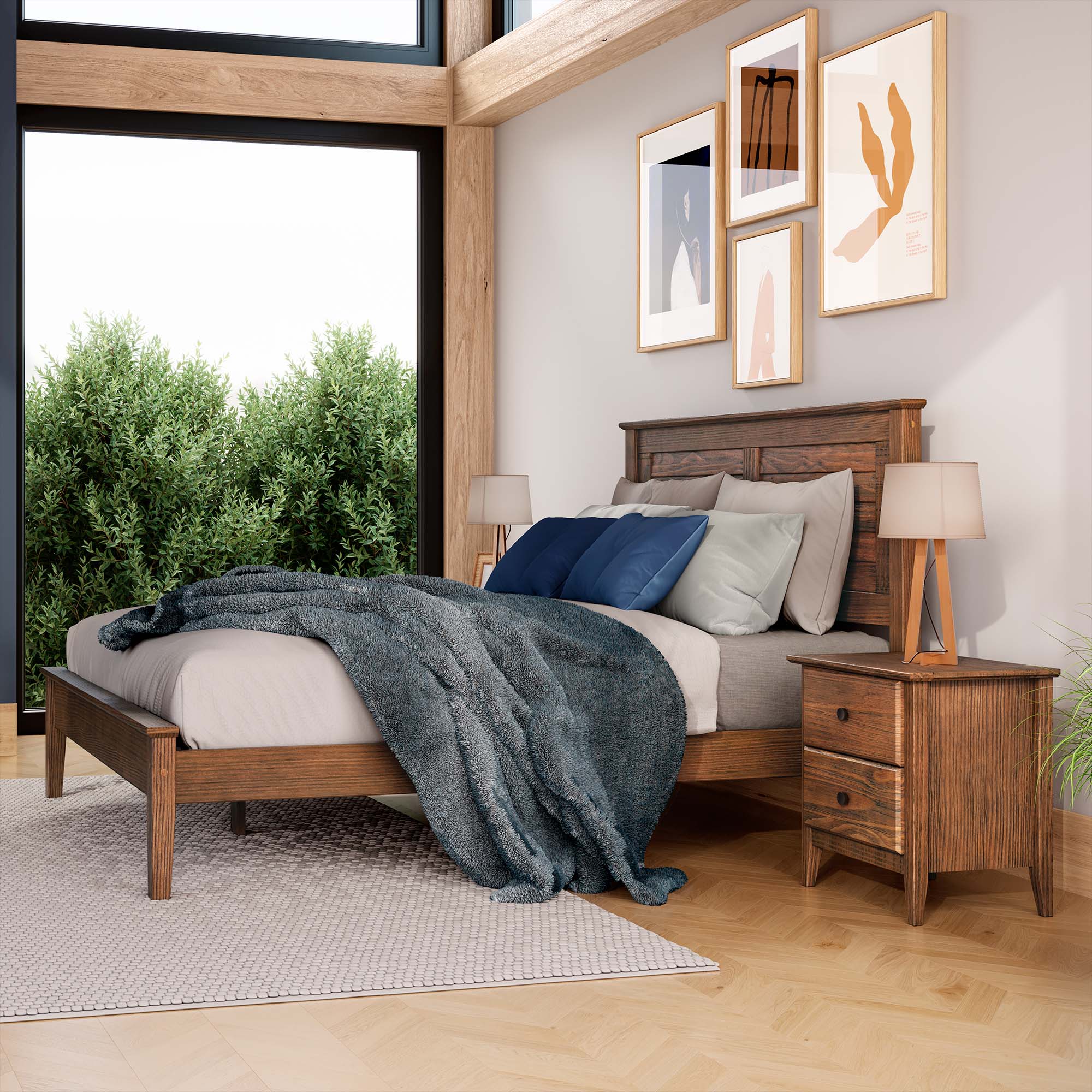Greenport Louvered Platform Bed - Image 29