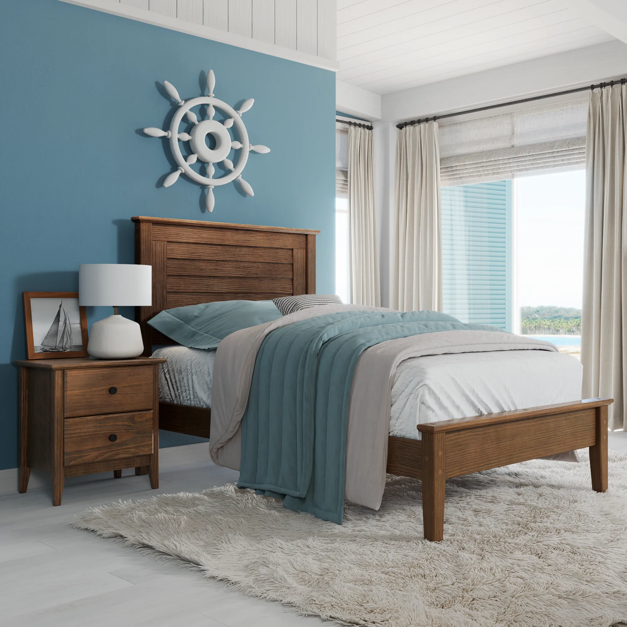 Greenport Louvered Platform Bed - Image 32