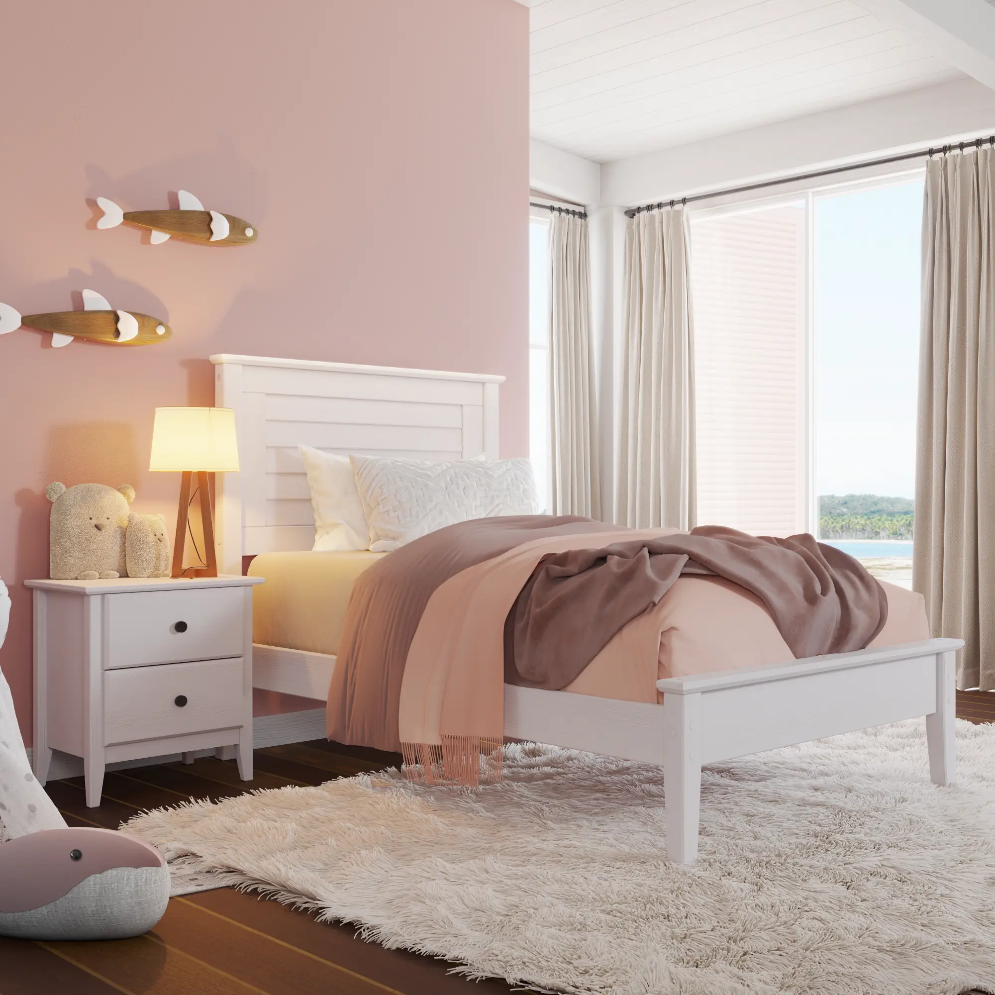 Greenport Louvered Platform Bed - Image 33