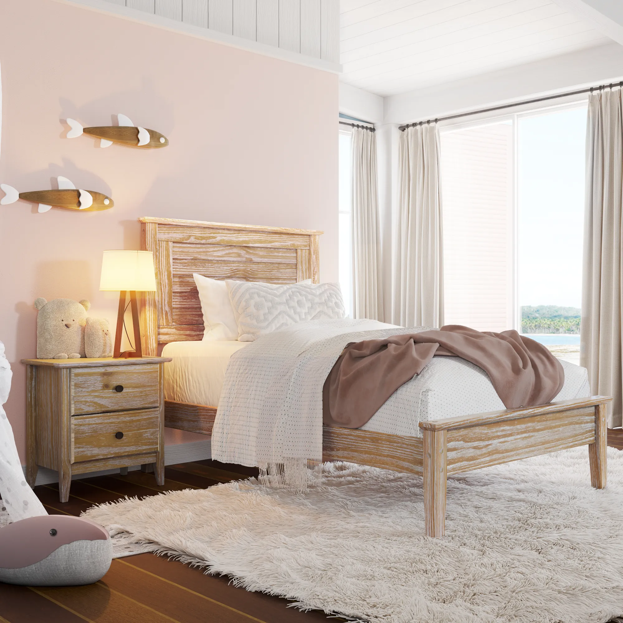 Greenport Louvered Platform Bed - Image 4