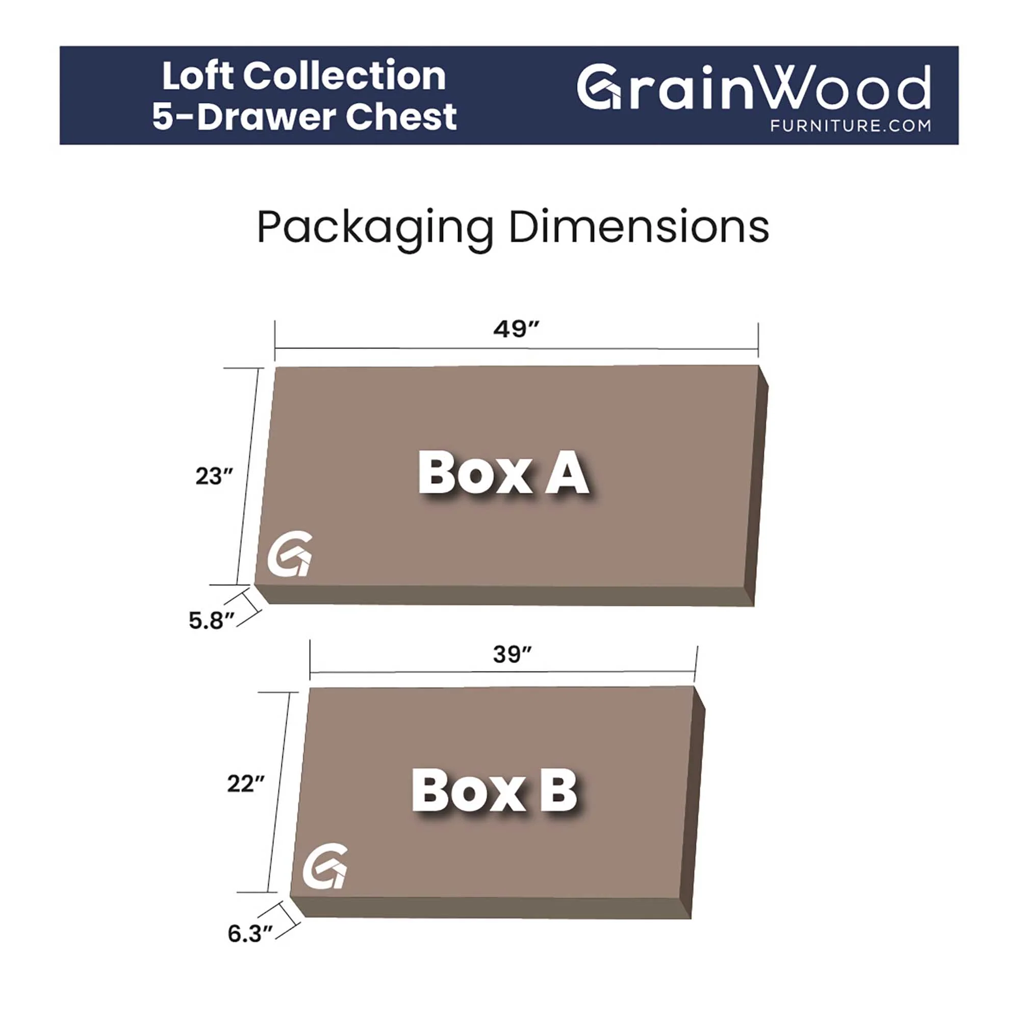 Loft 5-Drawer Chest - Image 15