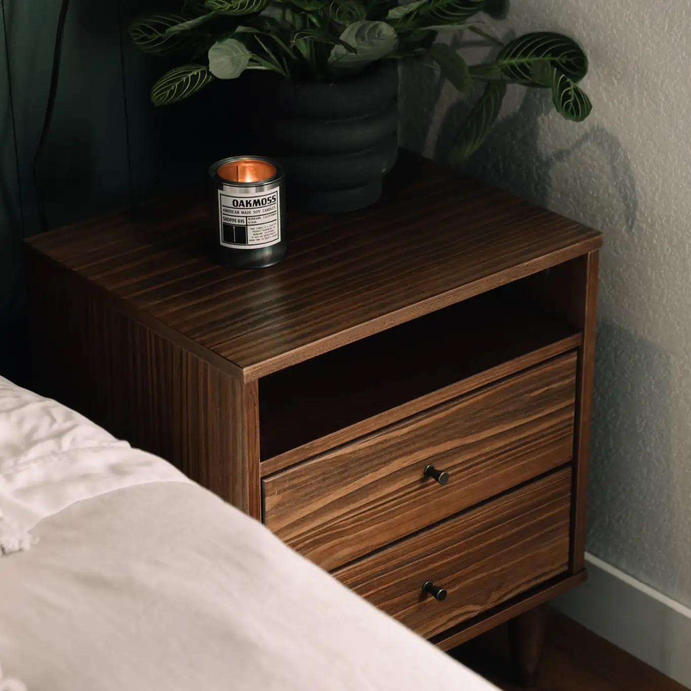 Mid Century Two-Drawer Nightstand - Image 10