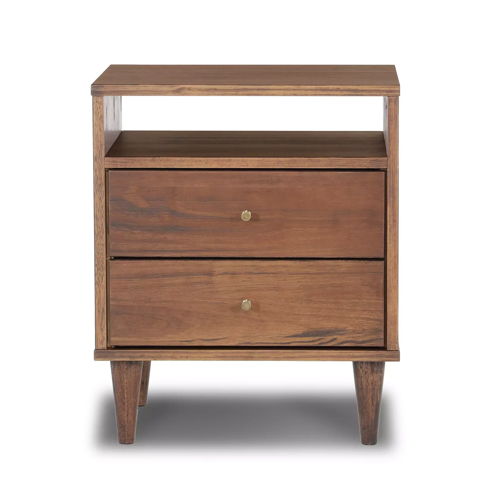 Mid Century Two-Drawer Nightstand - Image 16
