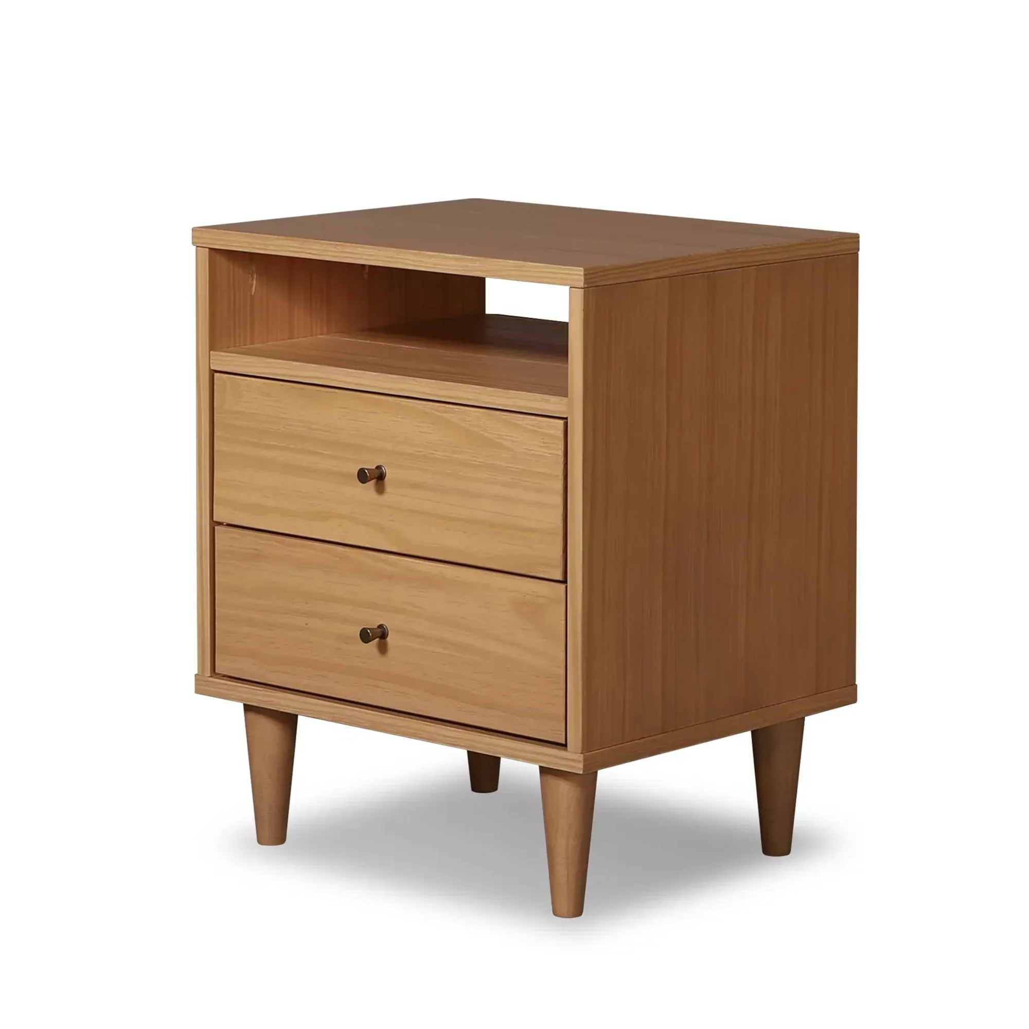 Mid Century Two-Drawer Nightstand - Image 14