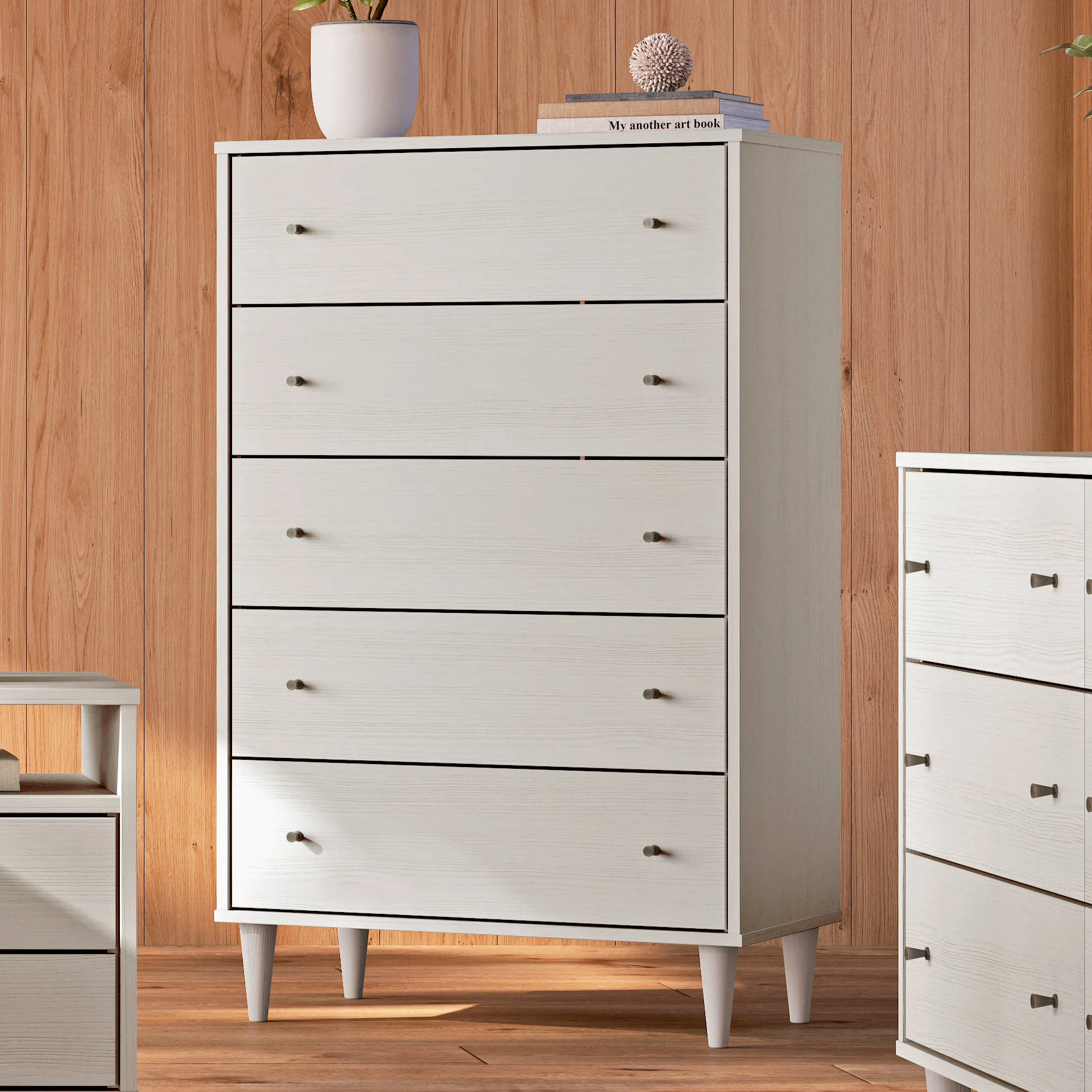 Mid Century 5-Drawer Chest - Image 9