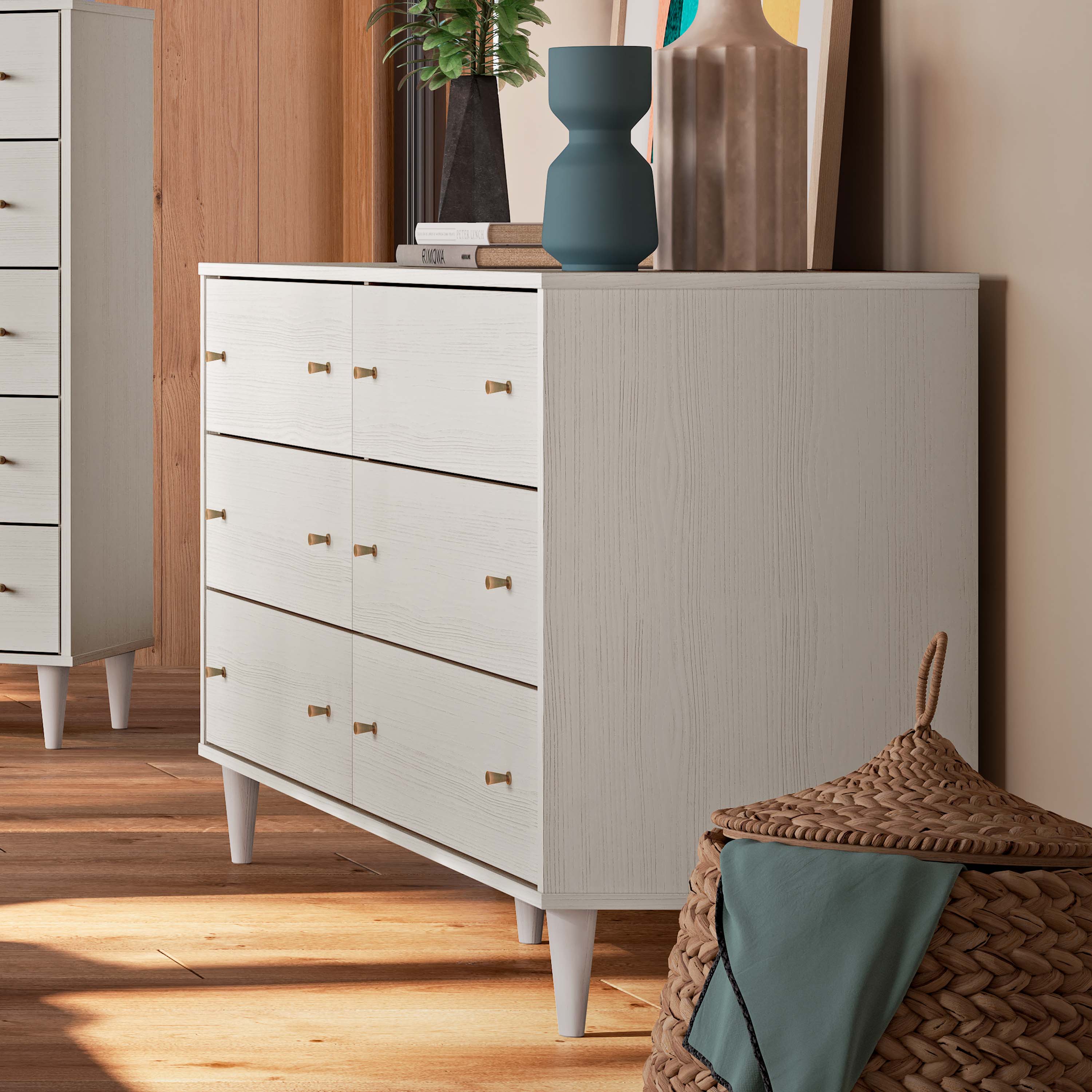 Mid Century 6-Drawer Dresser - Image 11