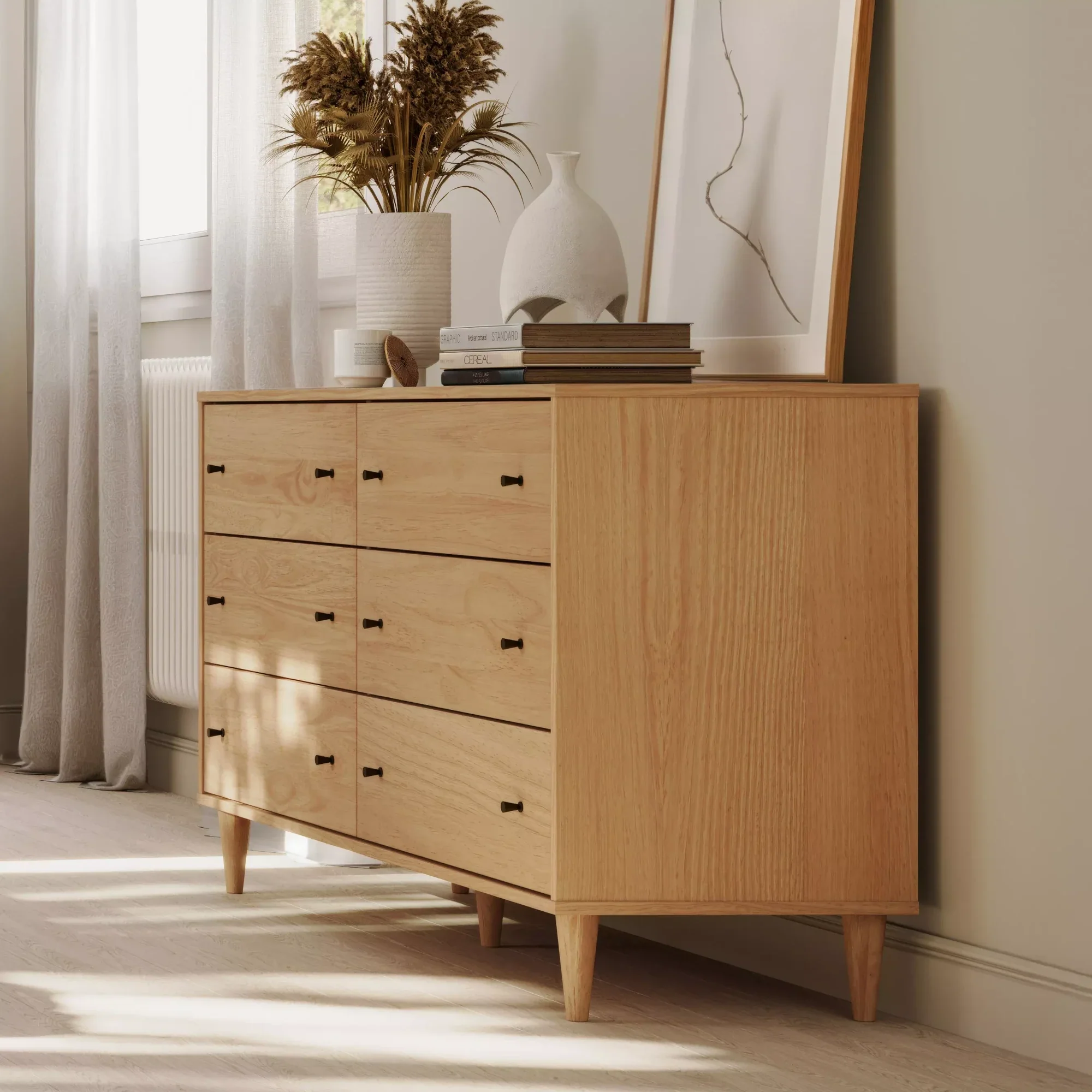Mid Century 6-Drawer Dresser - Image 20