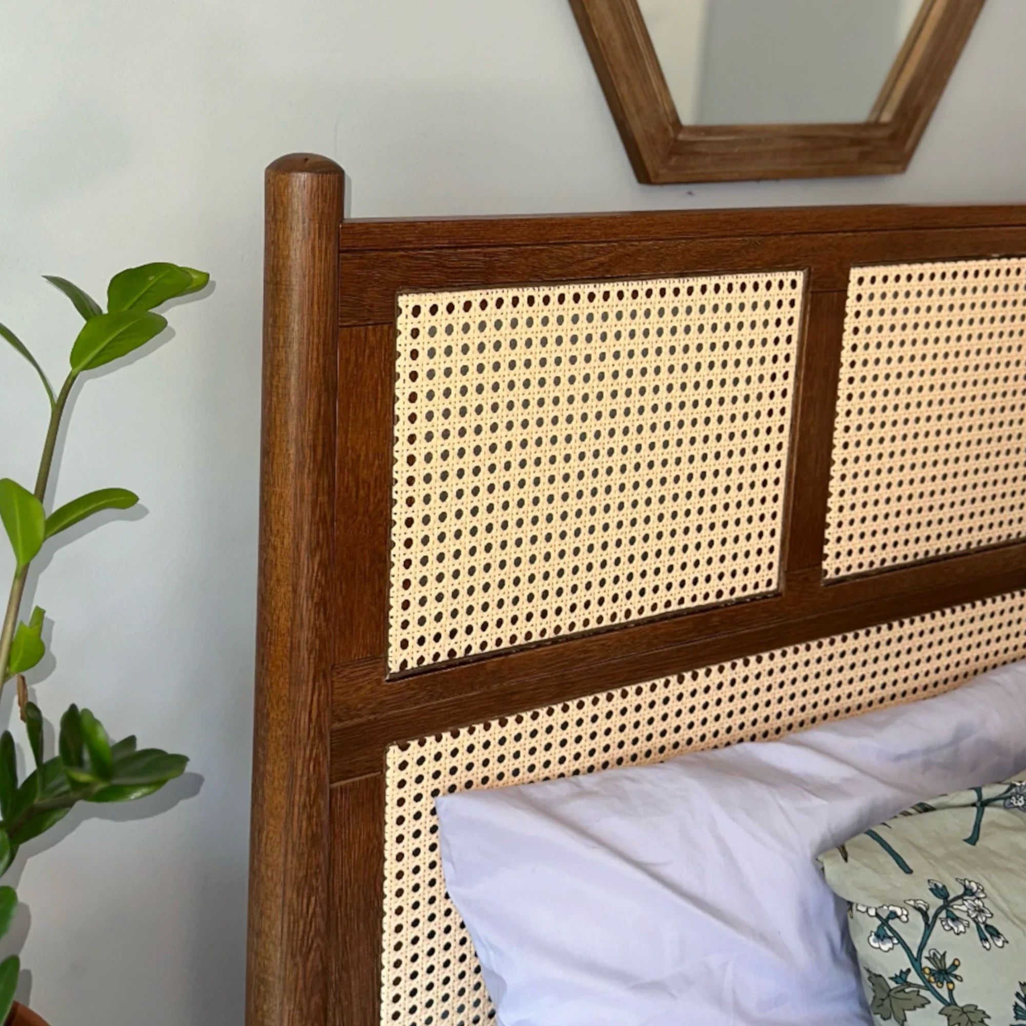Mid Century Cane Bed - Image 10
