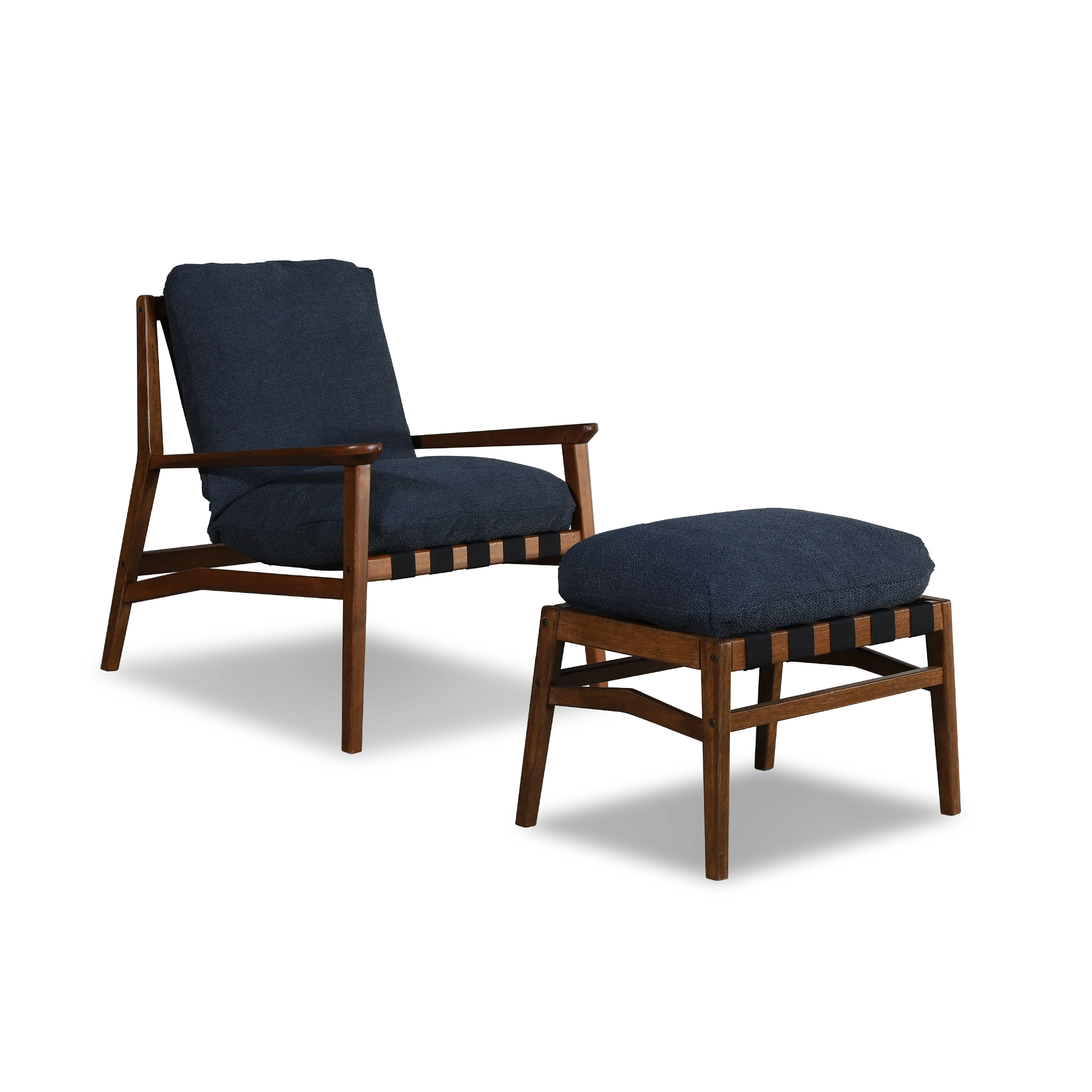 Mid Century Lounge Chair + Ottoman - Image 92