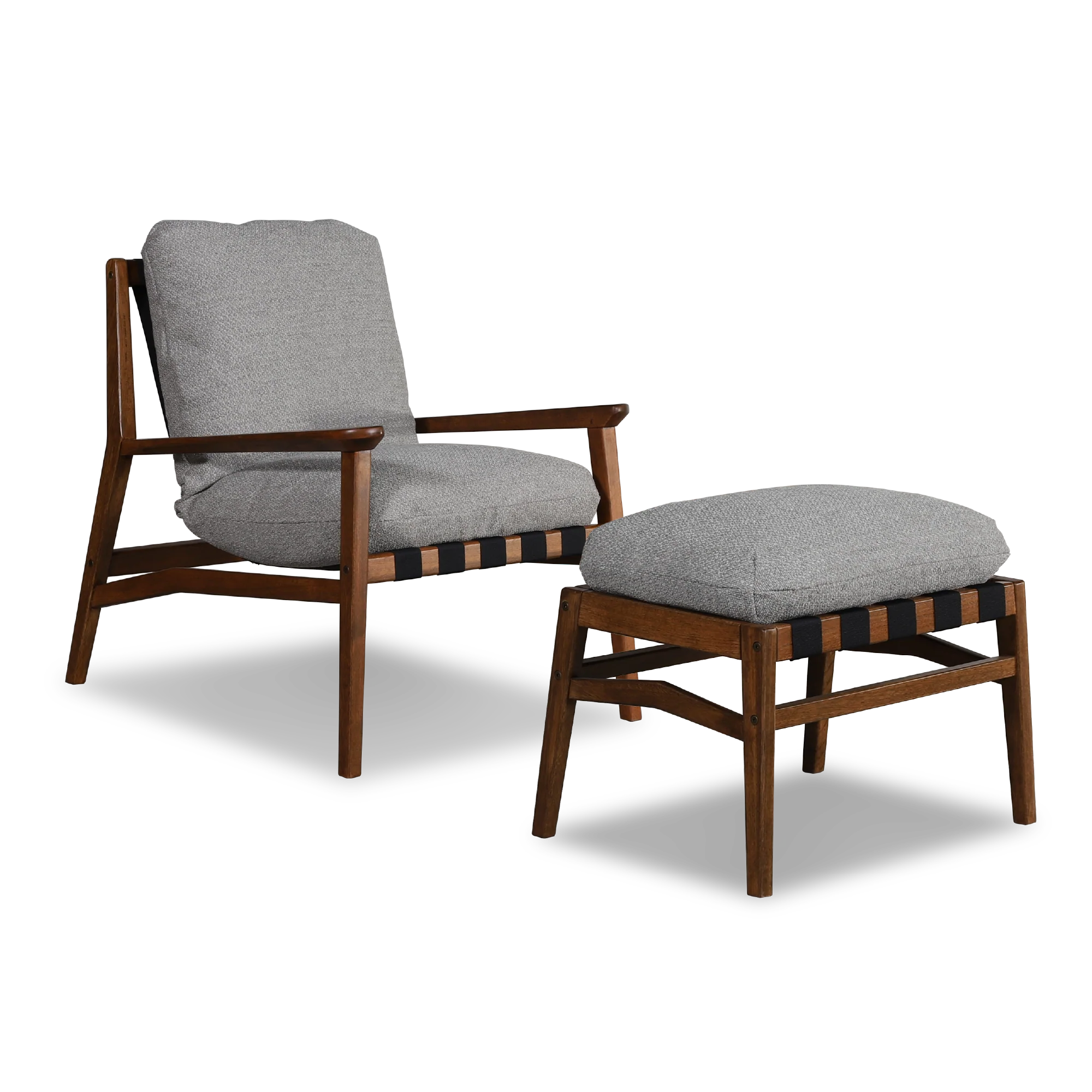 Mid Century Lounge Chair + Ottoman - Image 94