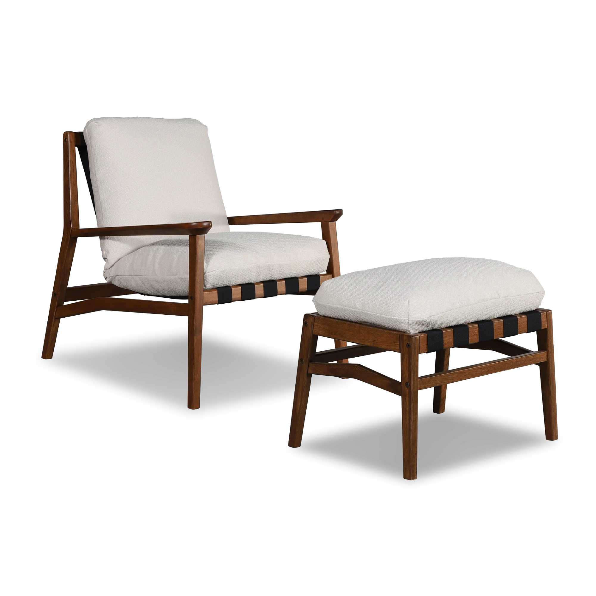 Mid Century Lounge Chair + Ottoman - Image 96
