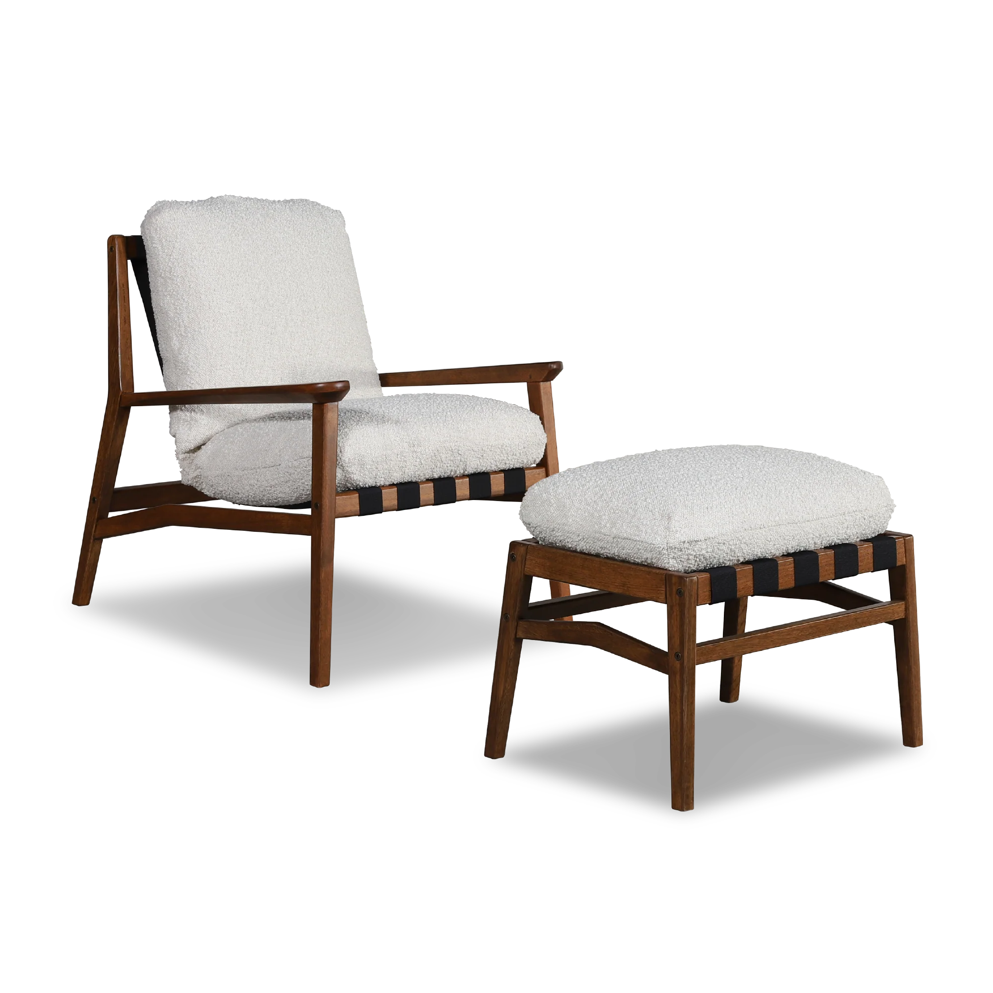 Mid Century Lounge Chair + Ottoman - Image 97