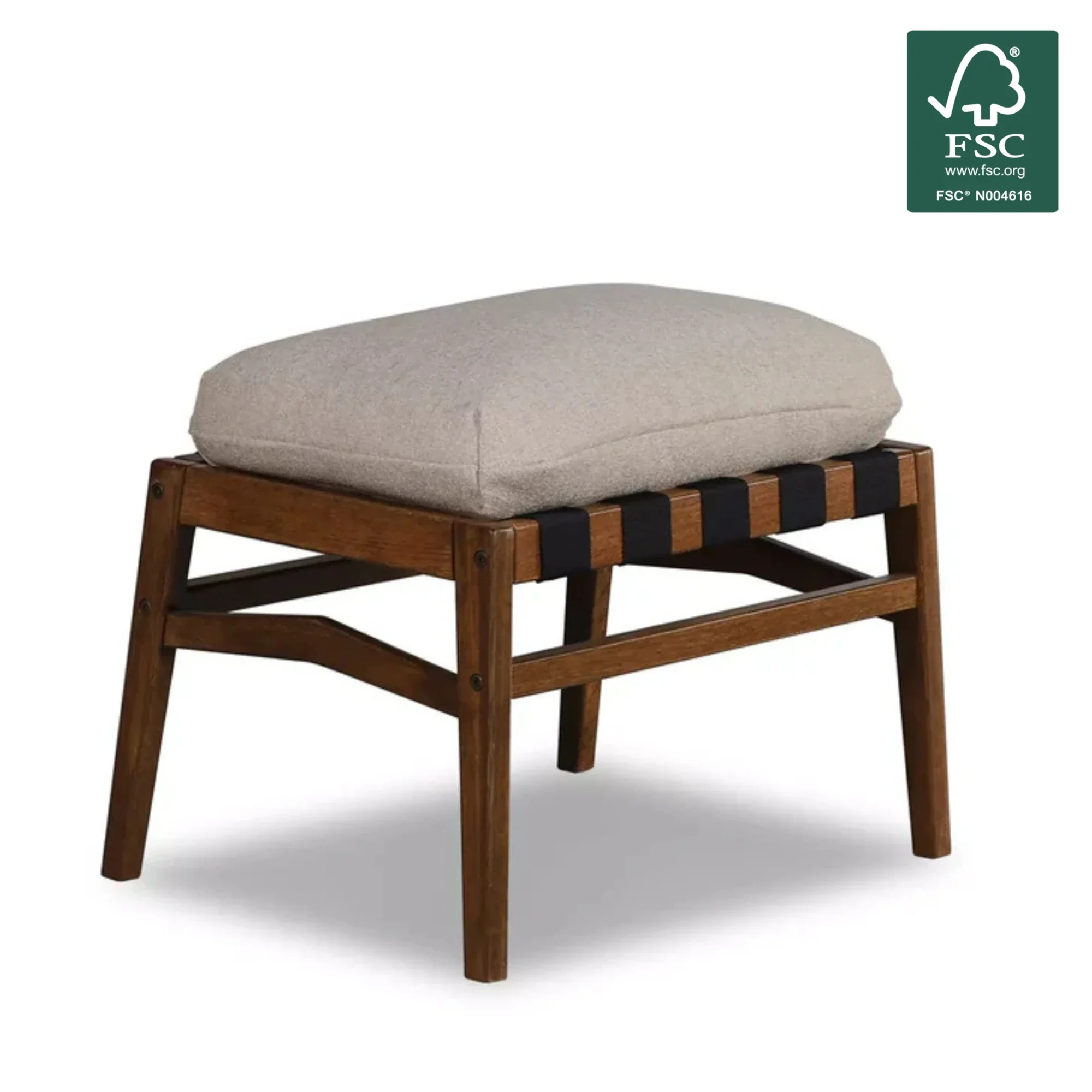 Mid Century Rocking Chair + Ottoman - Image 108