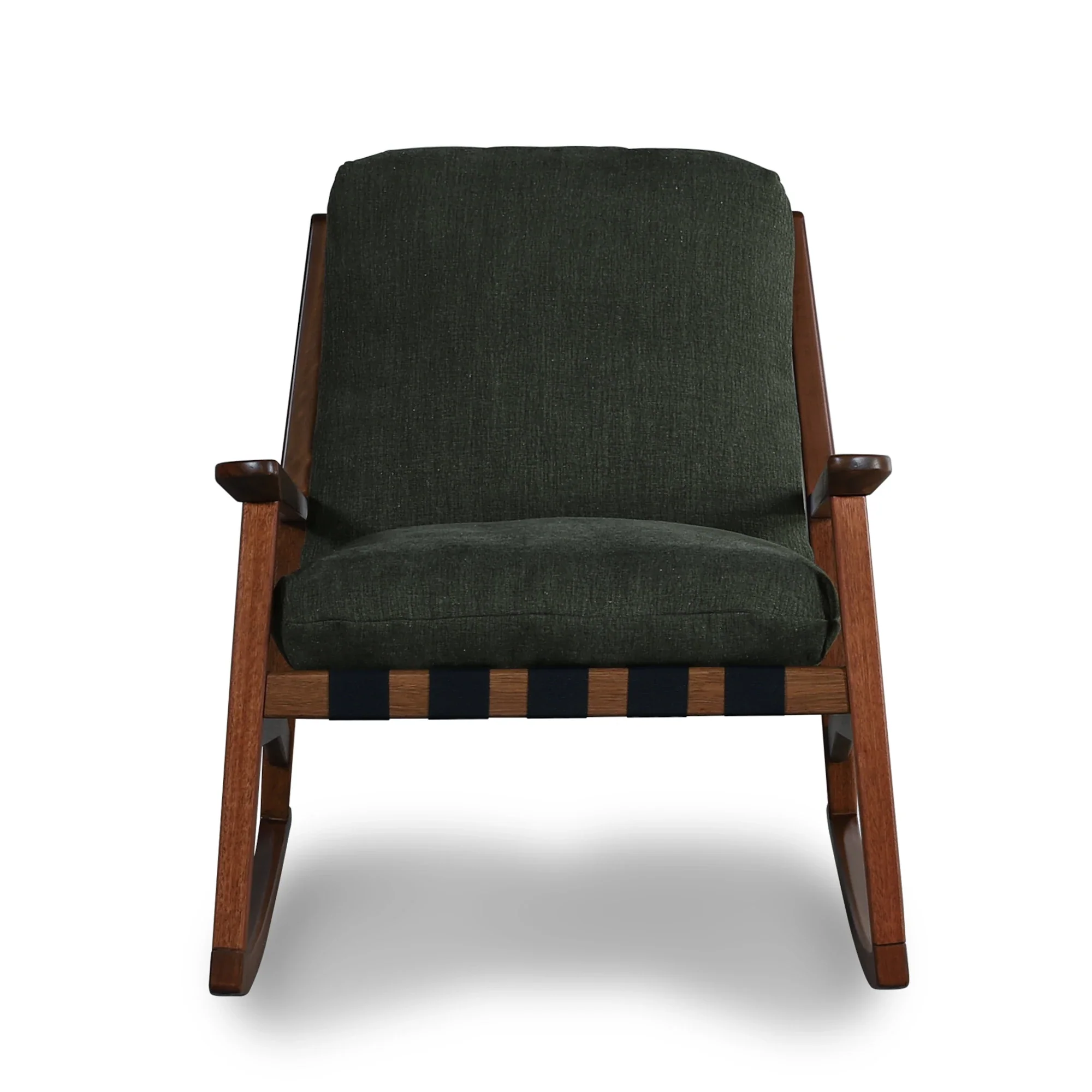 Mid Century Rocking Chair + Ottoman - Image 12