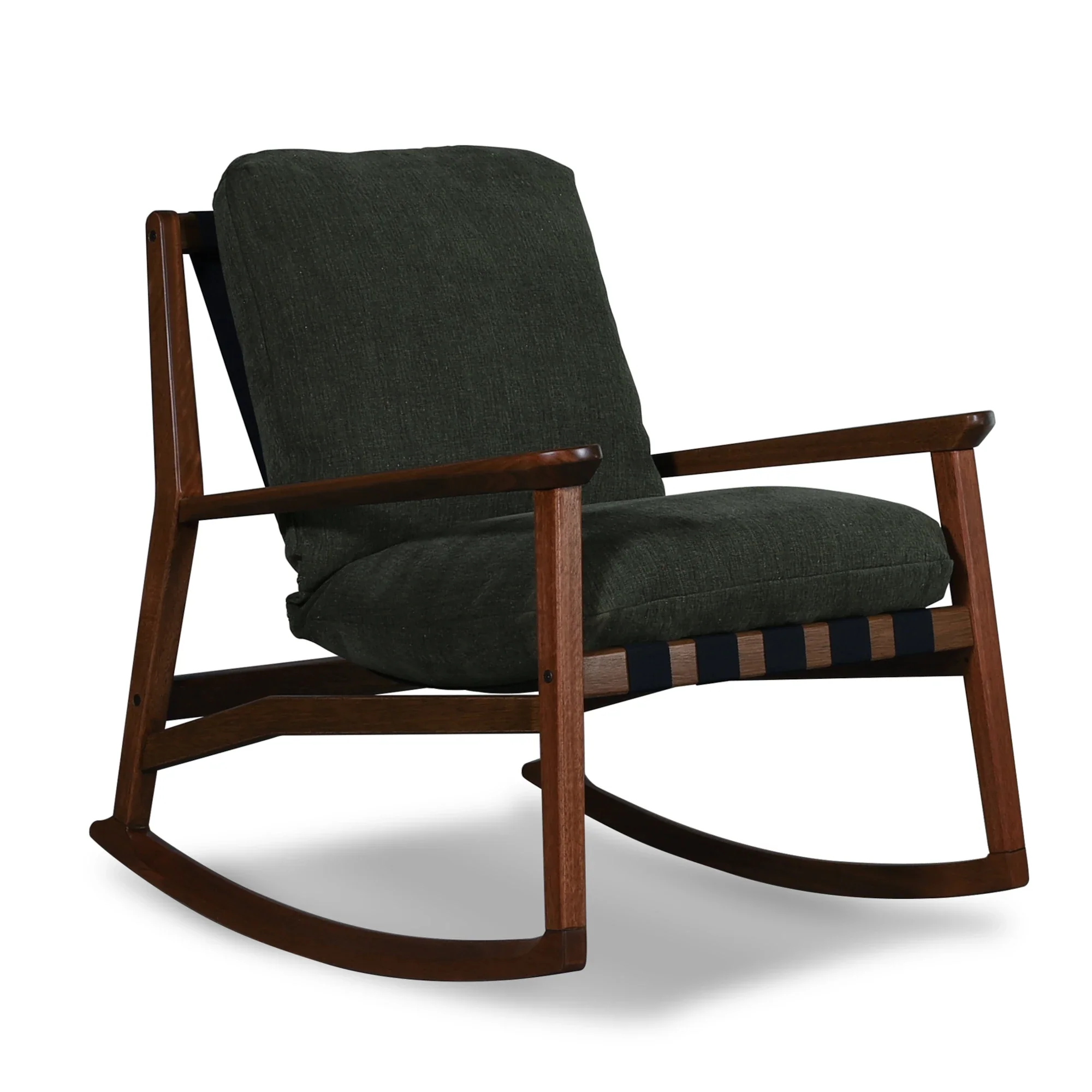 Mid Century Rocking Chair + Ottoman - Image 13