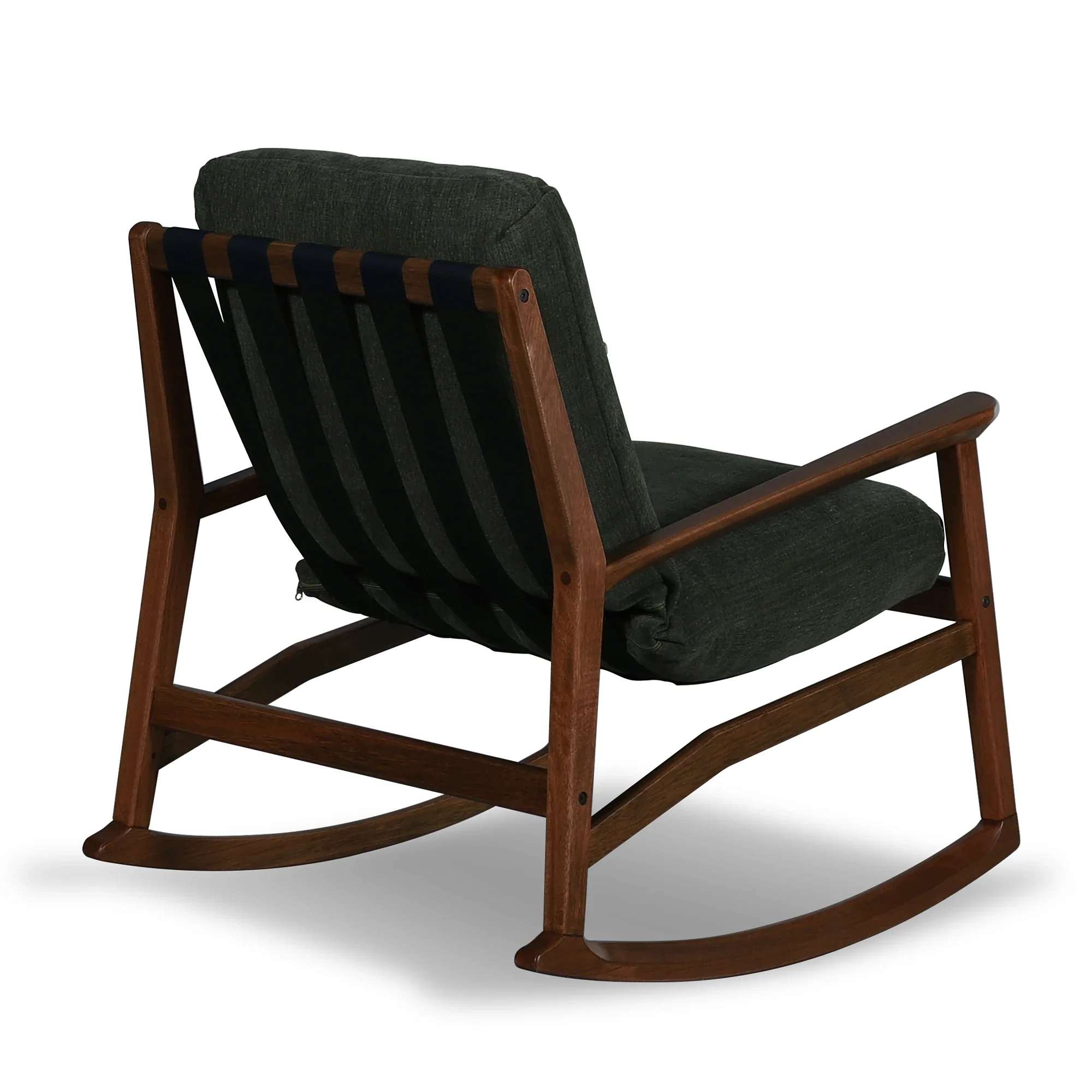 Mid Century Rocking Chair + Ottoman - Image 15