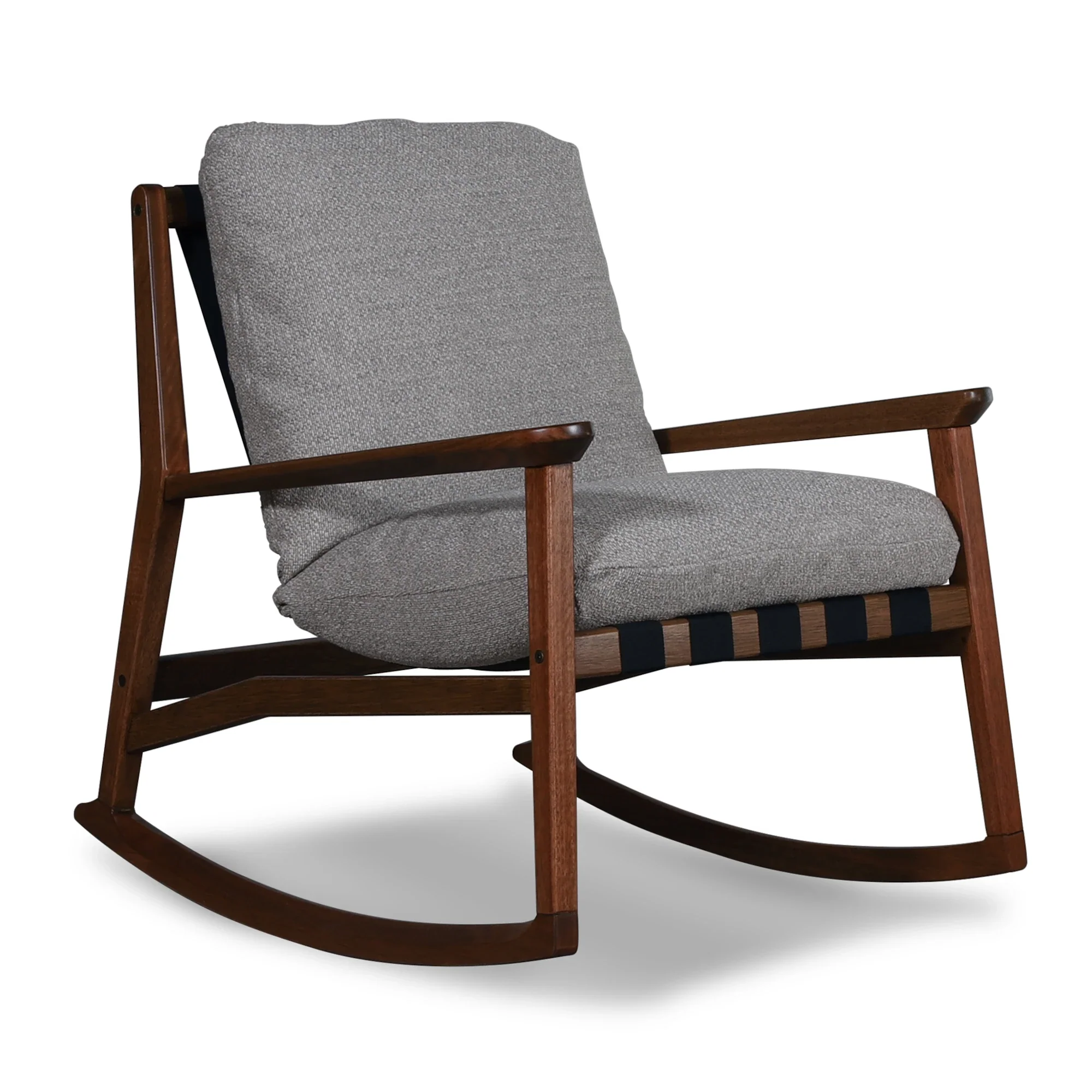 Mid Century Rocking Chair + Ottoman - Image 19