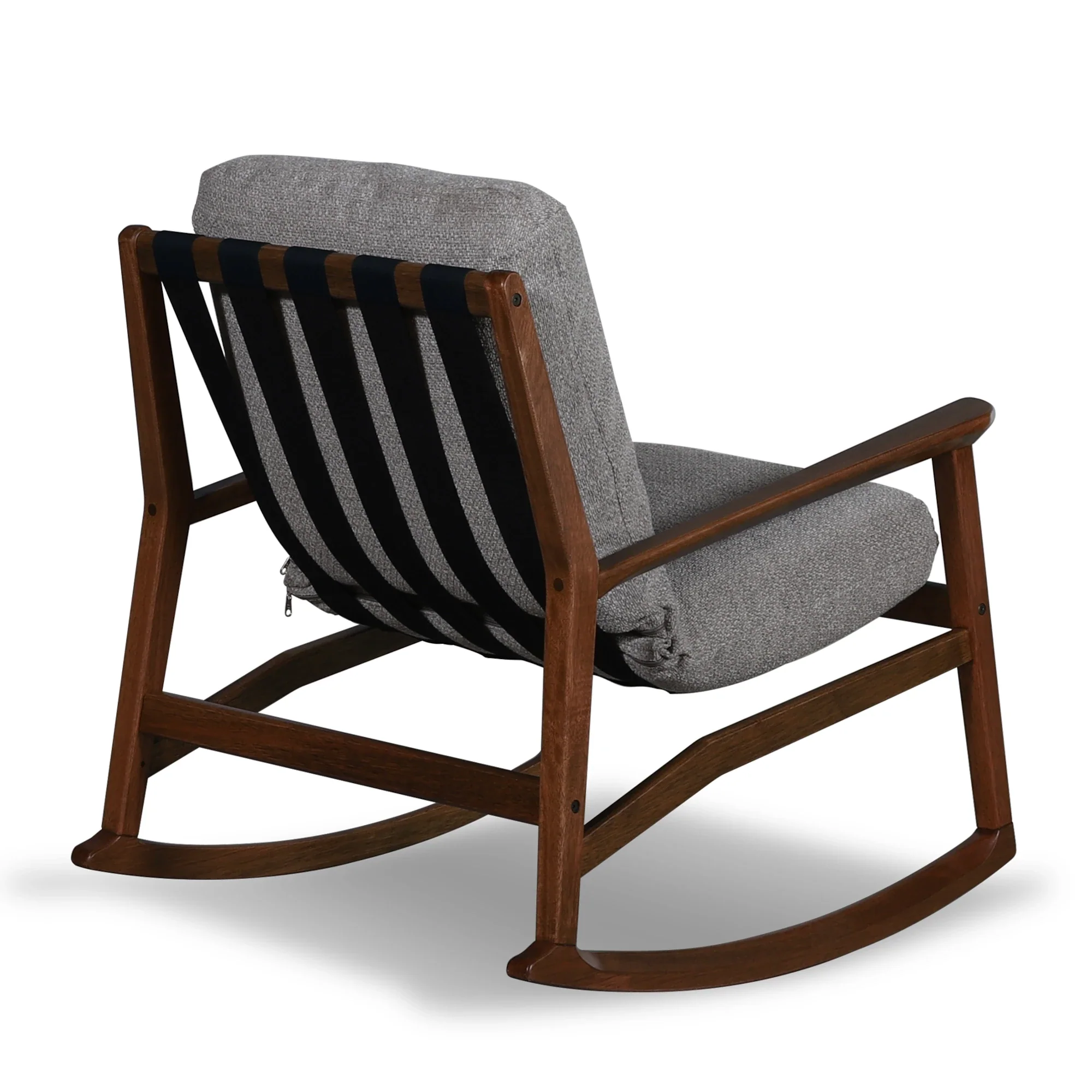Mid Century Rocking Chair + Ottoman - Image 21