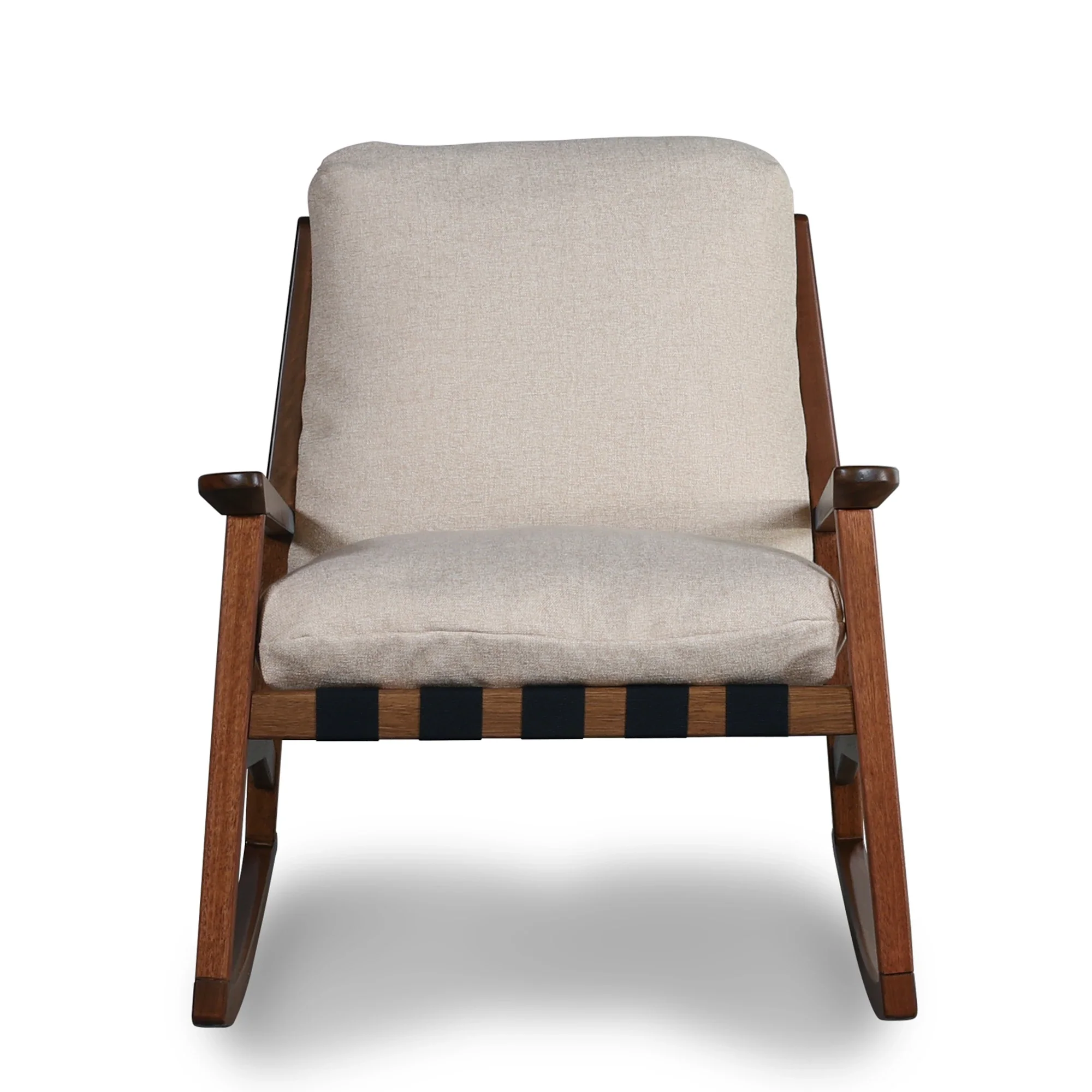 Mid Century Rocking Chair + Ottoman - Image 25