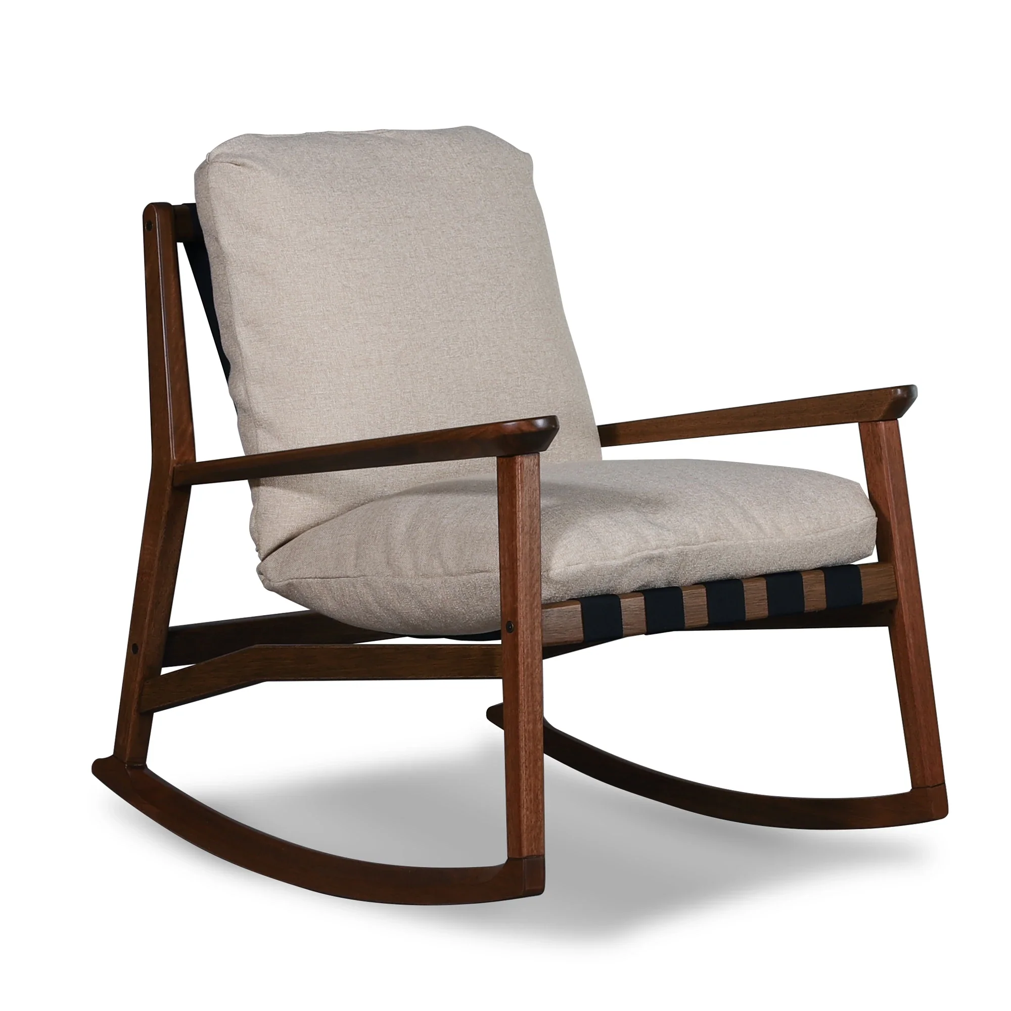 Mid Century Rocking Chair + Ottoman - Image 26