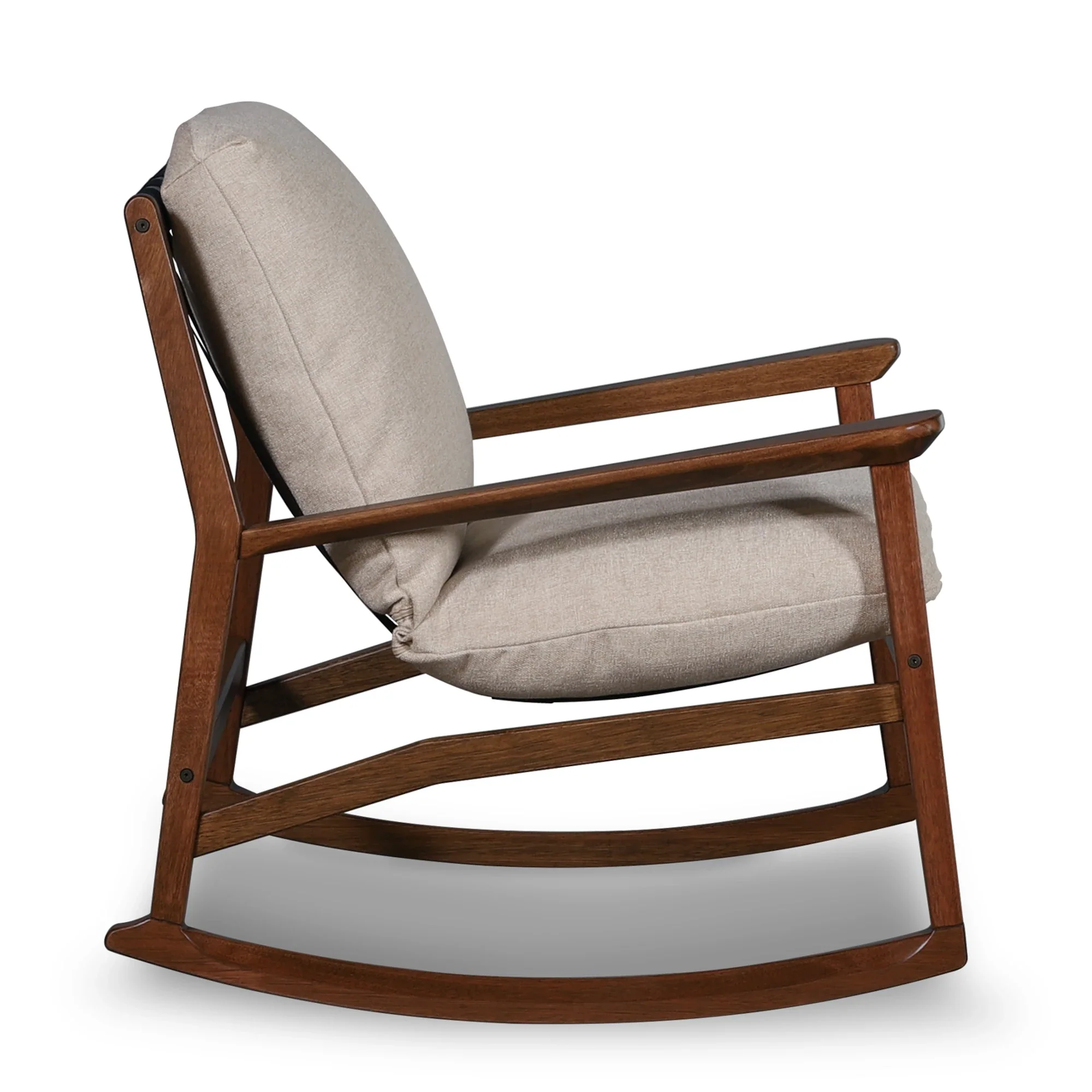 Mid Century Rocking Chair + Ottoman - Image 27