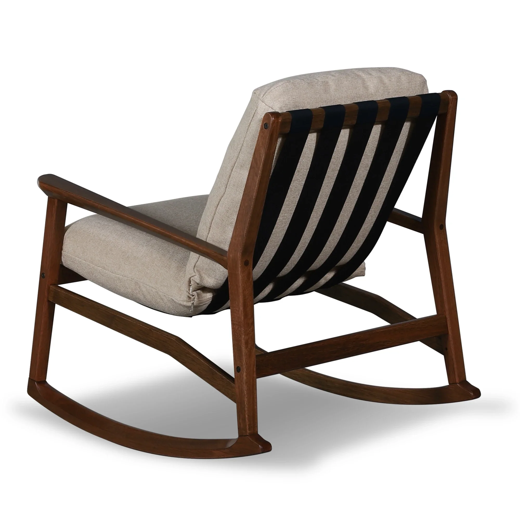 Mid Century Rocking Chair + Ottoman - Image 30