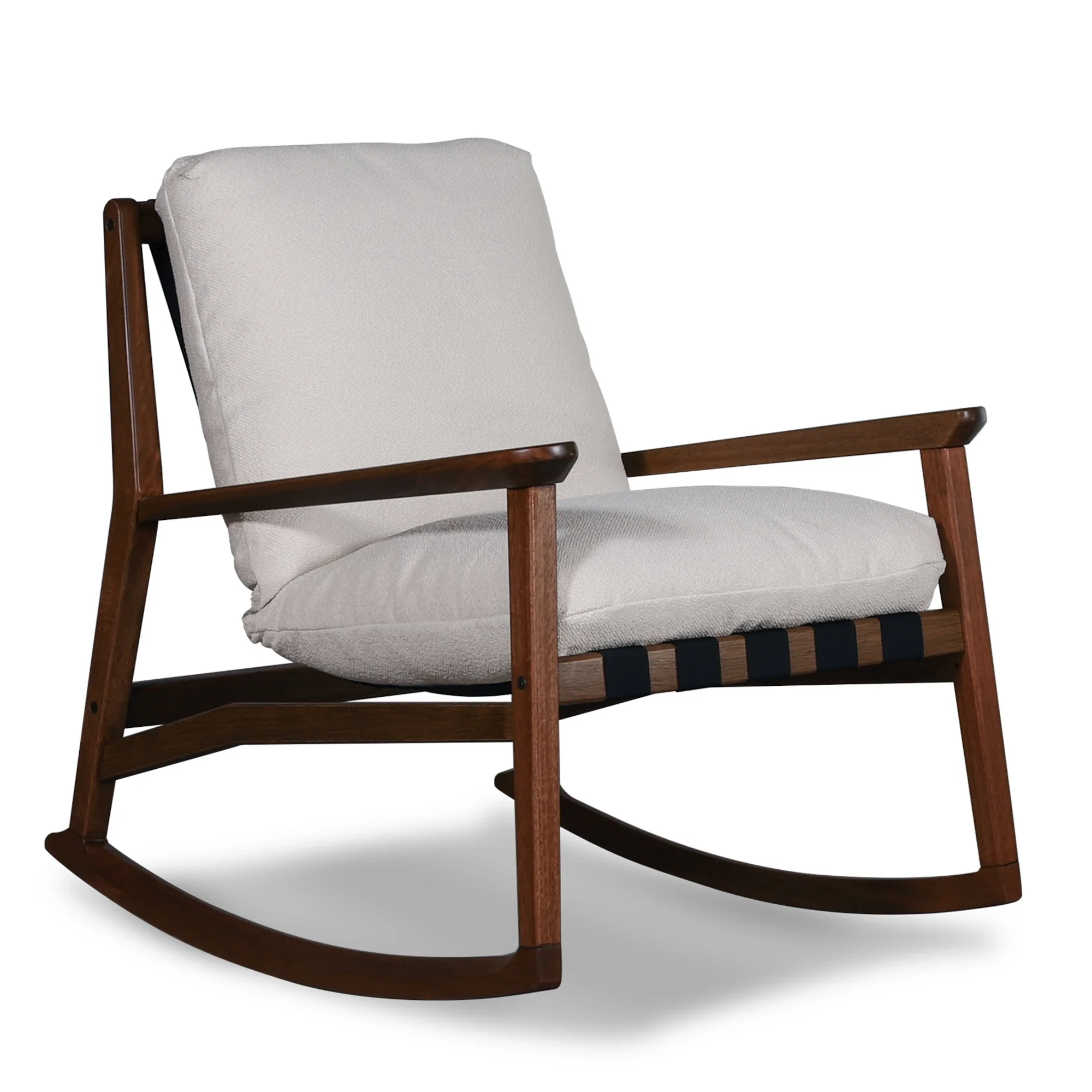 Mid Century Rocking Chair + Ottoman - Image 34