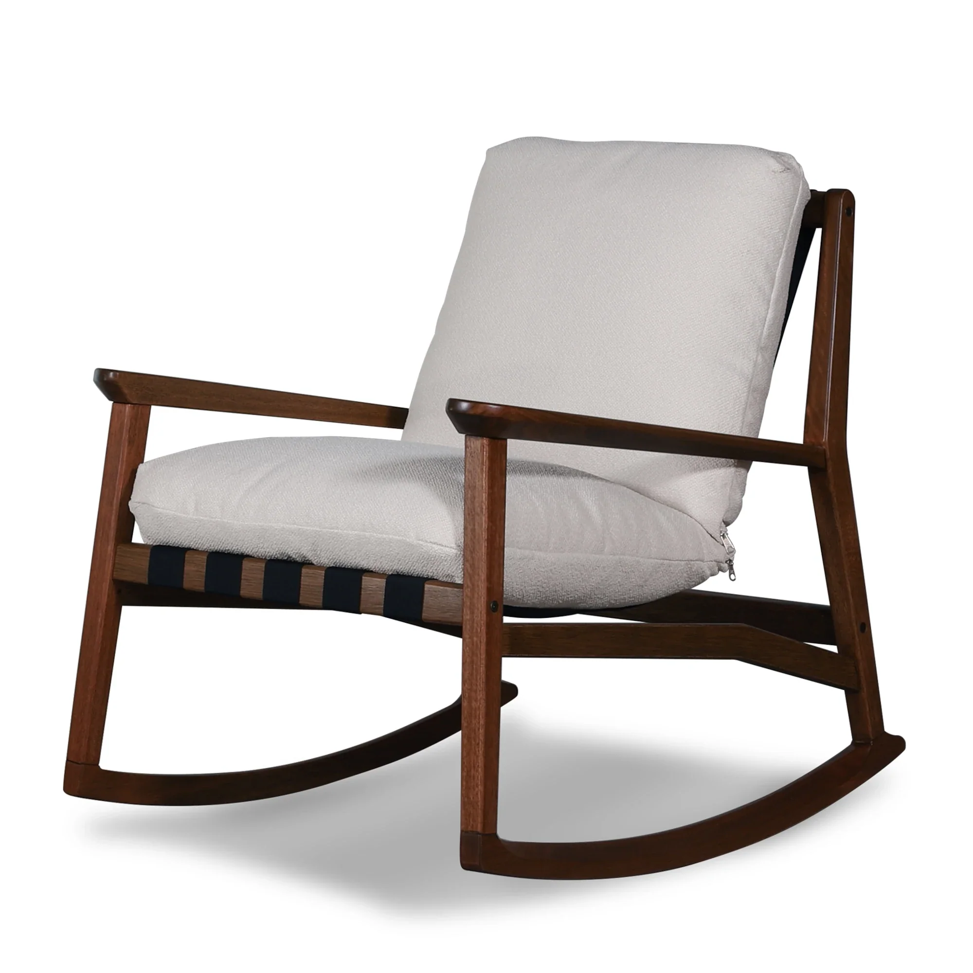 Mid Century Rocking Chair + Ottoman - Image 40
