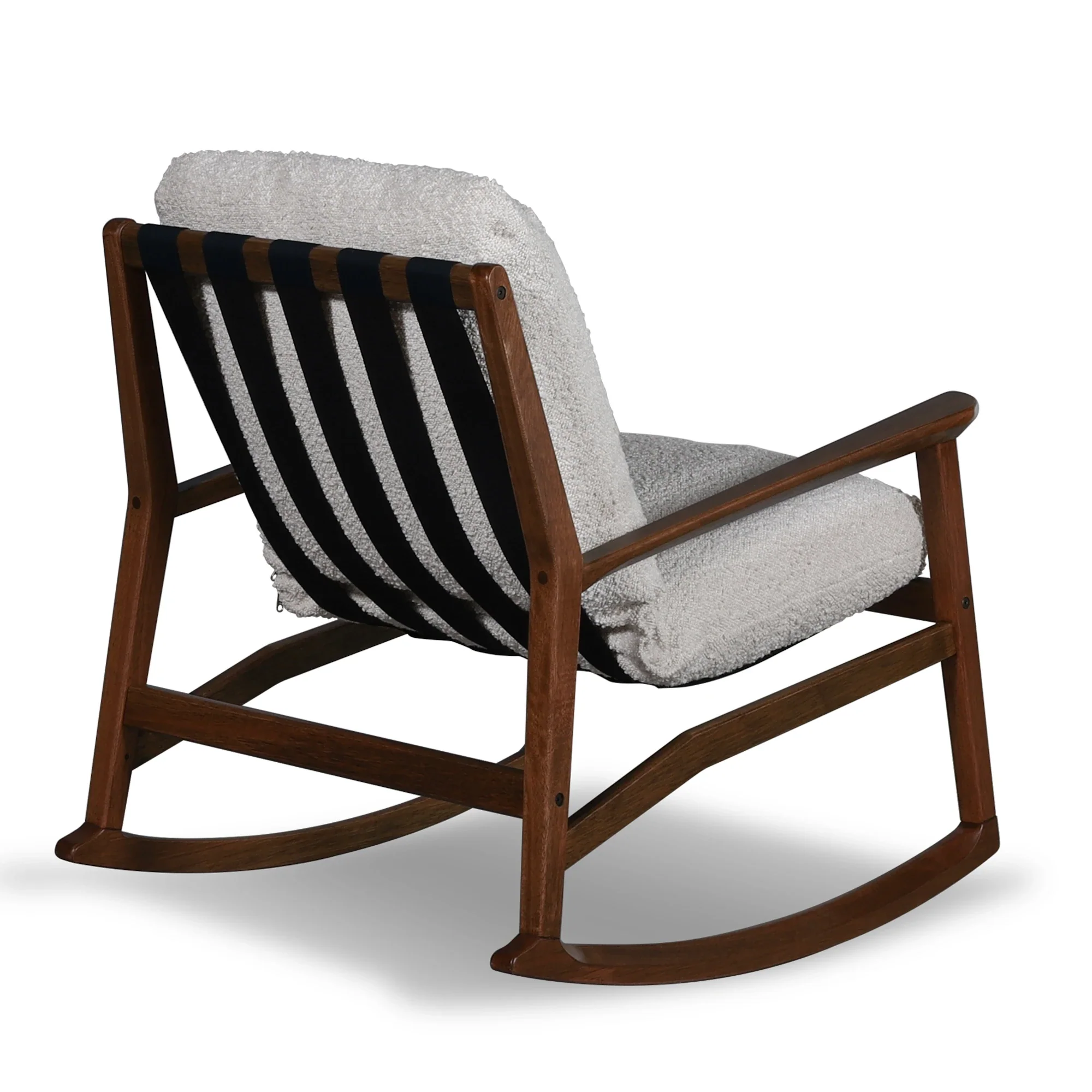 Mid Century Rocking Chair + Ottoman - Image 43