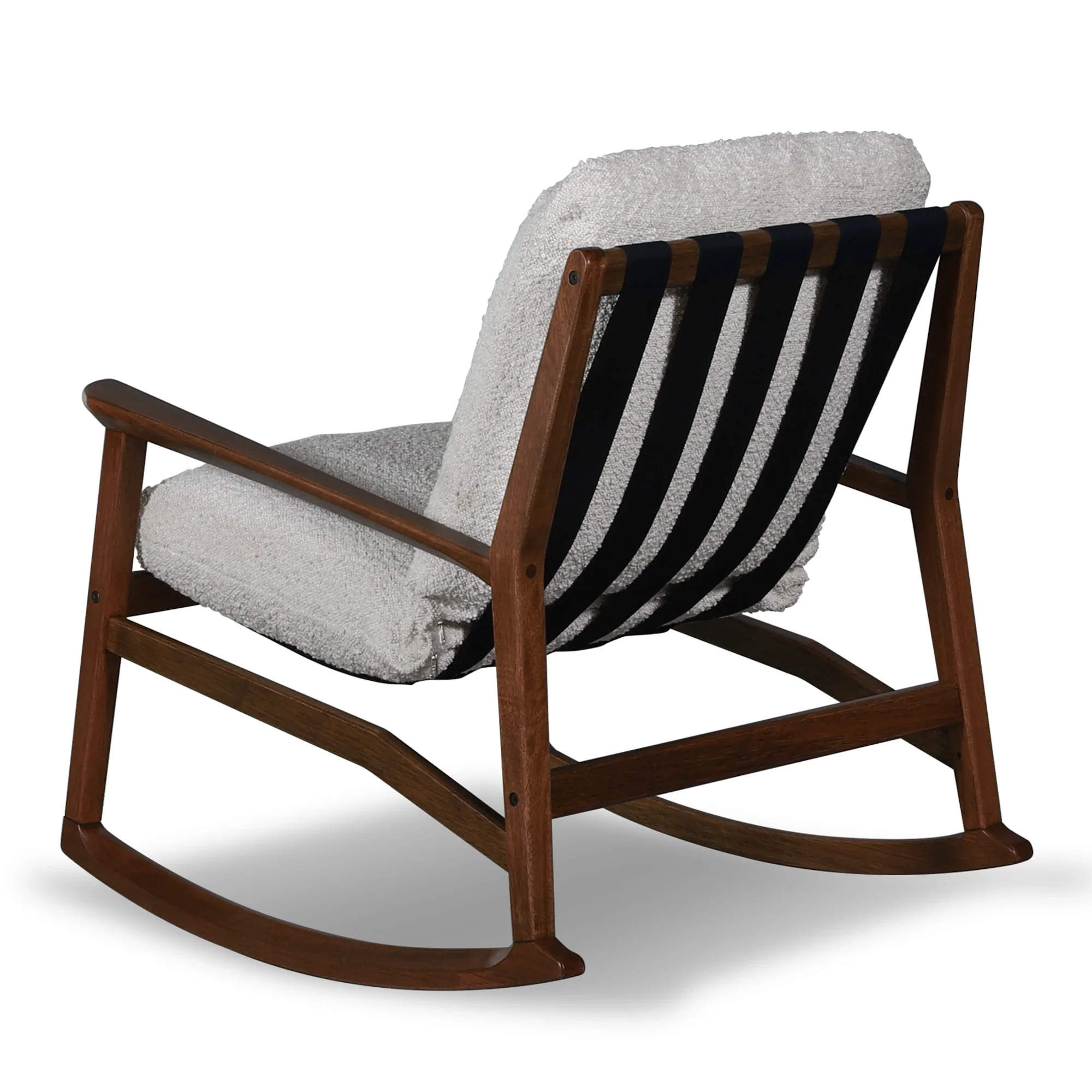 Mid Century Rocking Chair + Ottoman - Image 45