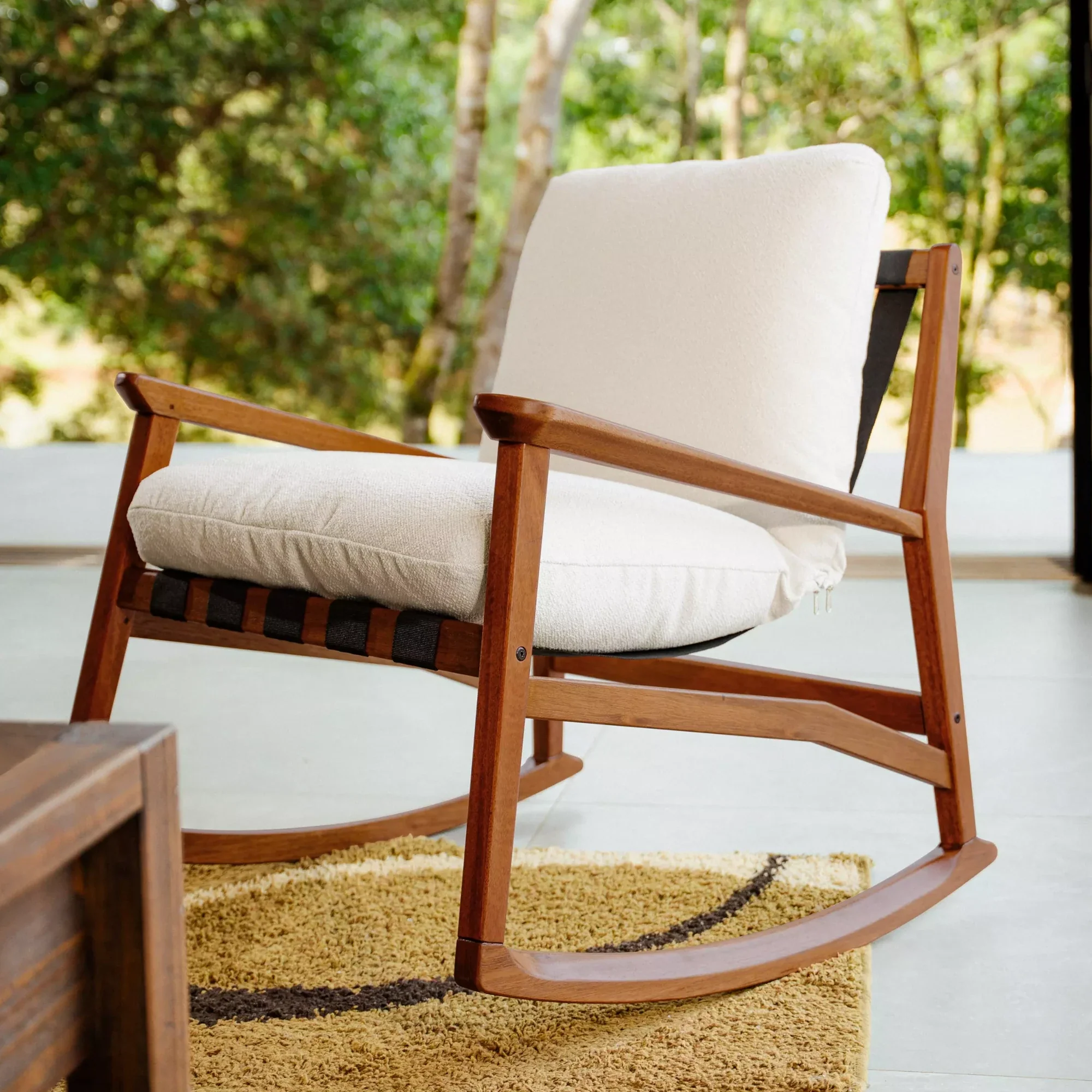 Mid Century Rocking Chair + Ottoman - Image 56