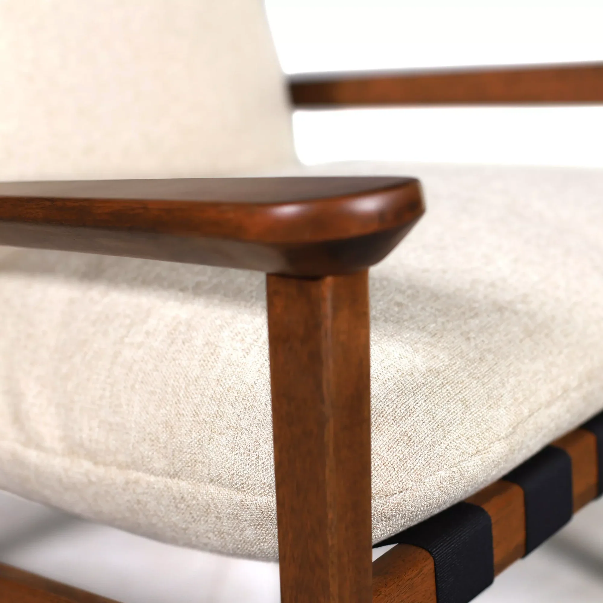 Mid Century Rocking Chair + Ottoman - Image 70