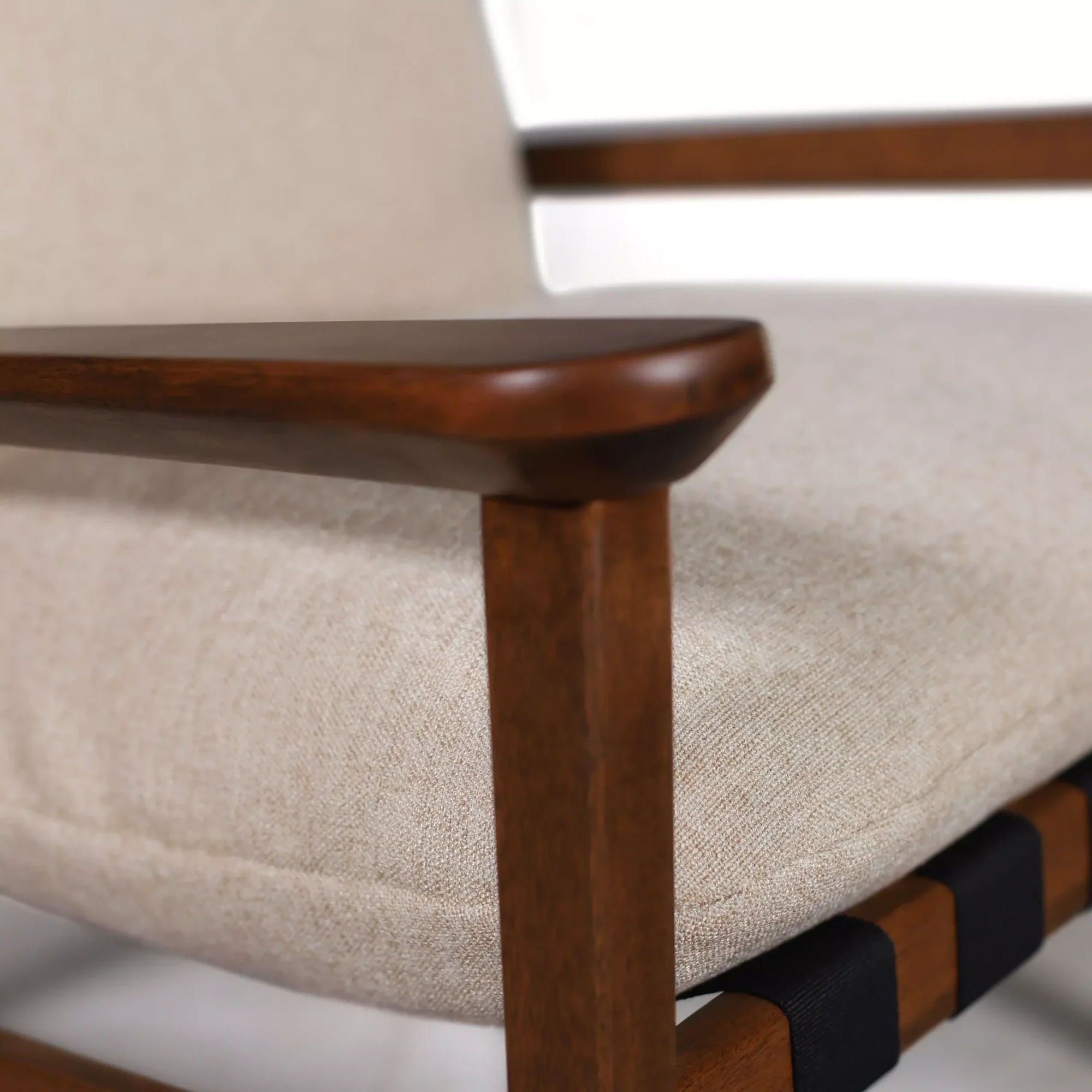 Mid Century Rocking Chair + Ottoman - Image 78