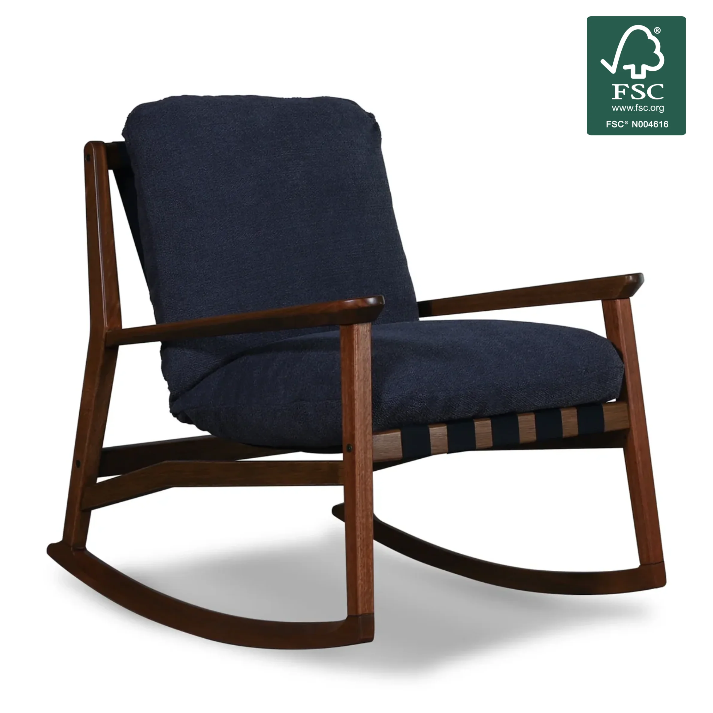Mid Century Rocking Chair + Ottoman - Image 83