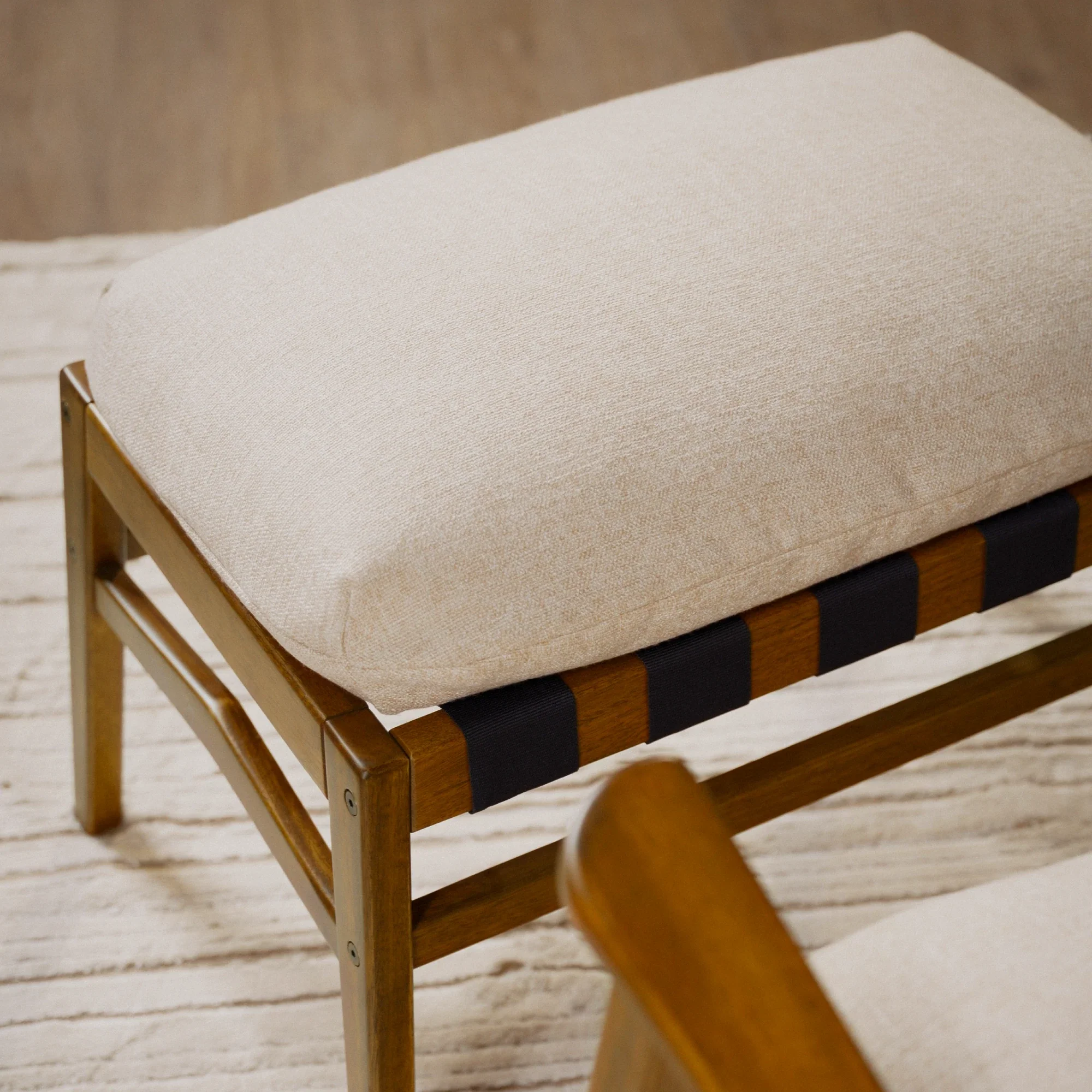 Mid Century Rocking Chair + Ottoman - Image 90
